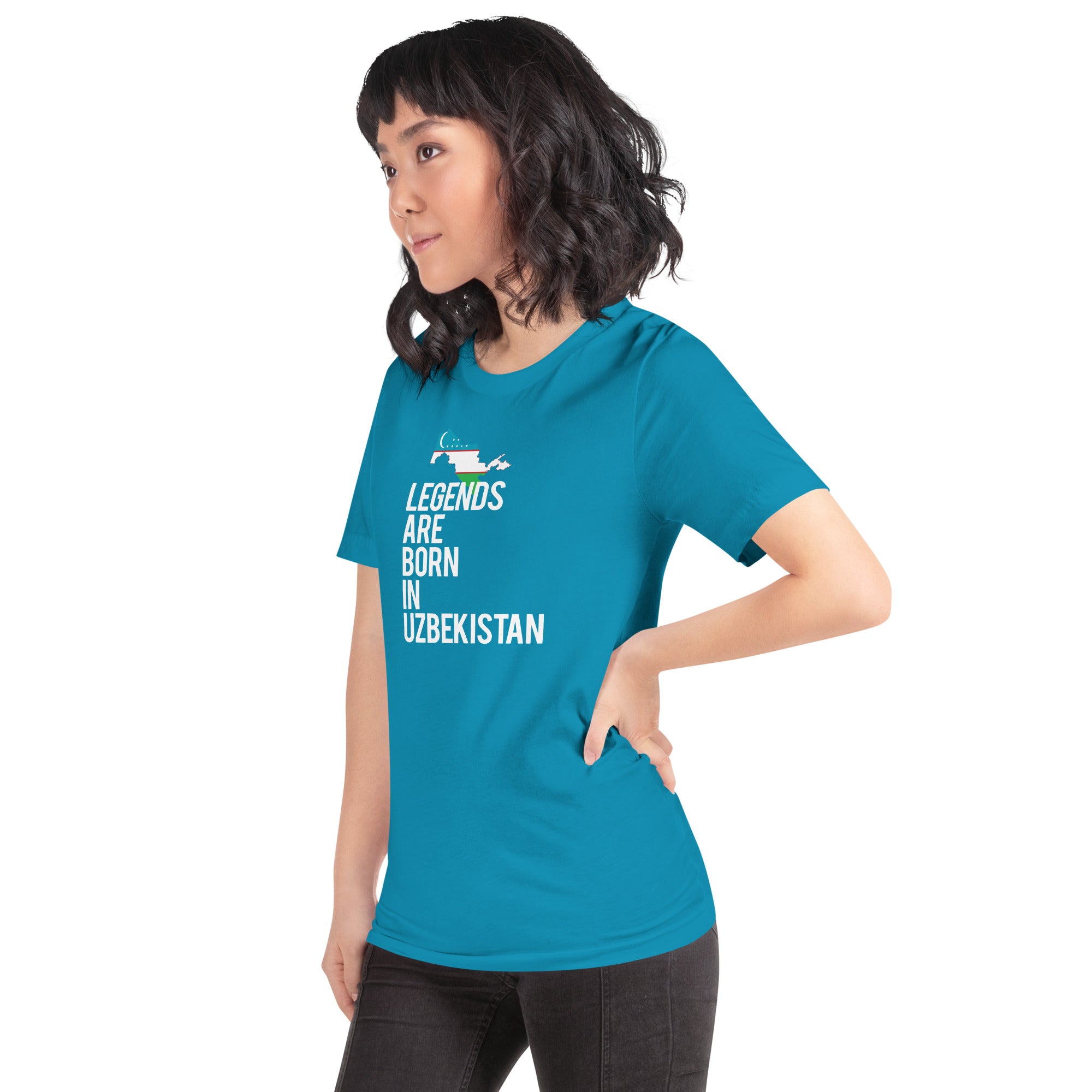 Legends are born in Uzbekistan Women's Shirt-Teelime | shirts-hoodies-mugs