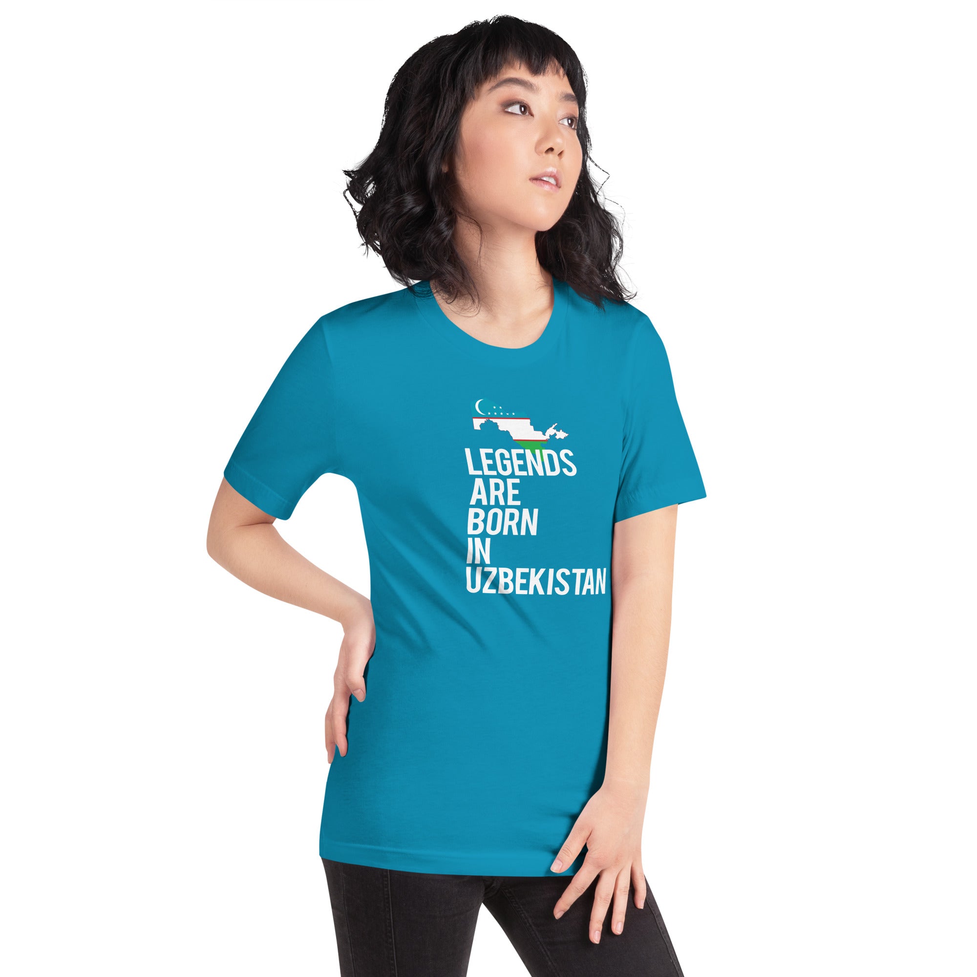 Legends are born in Uzbekistan Women's Shirt-Teelime | shirts-hoodies-mugs