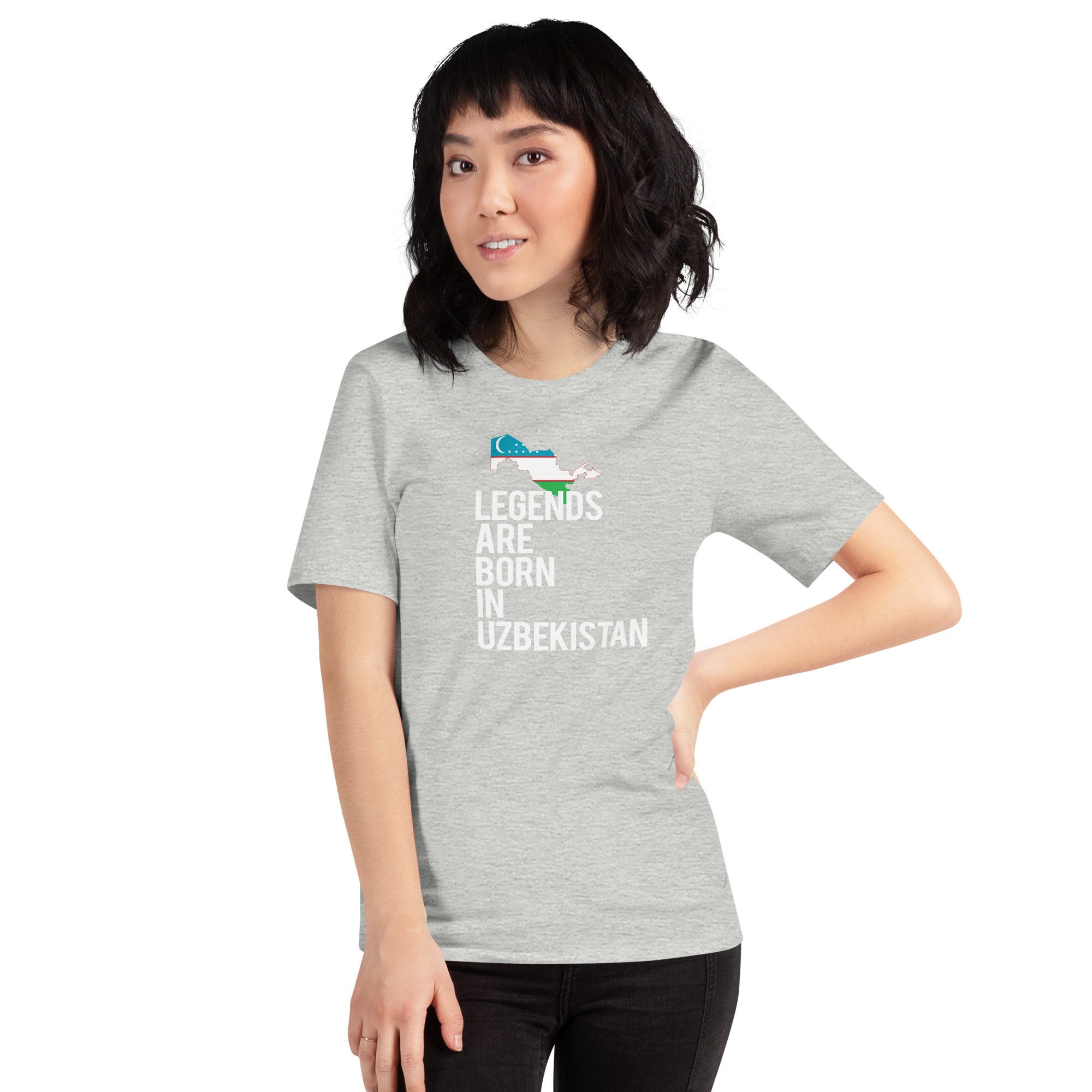 Legends are born in Uzbekistan Women's Shirt-Teelime | shirts-hoodies-mugs