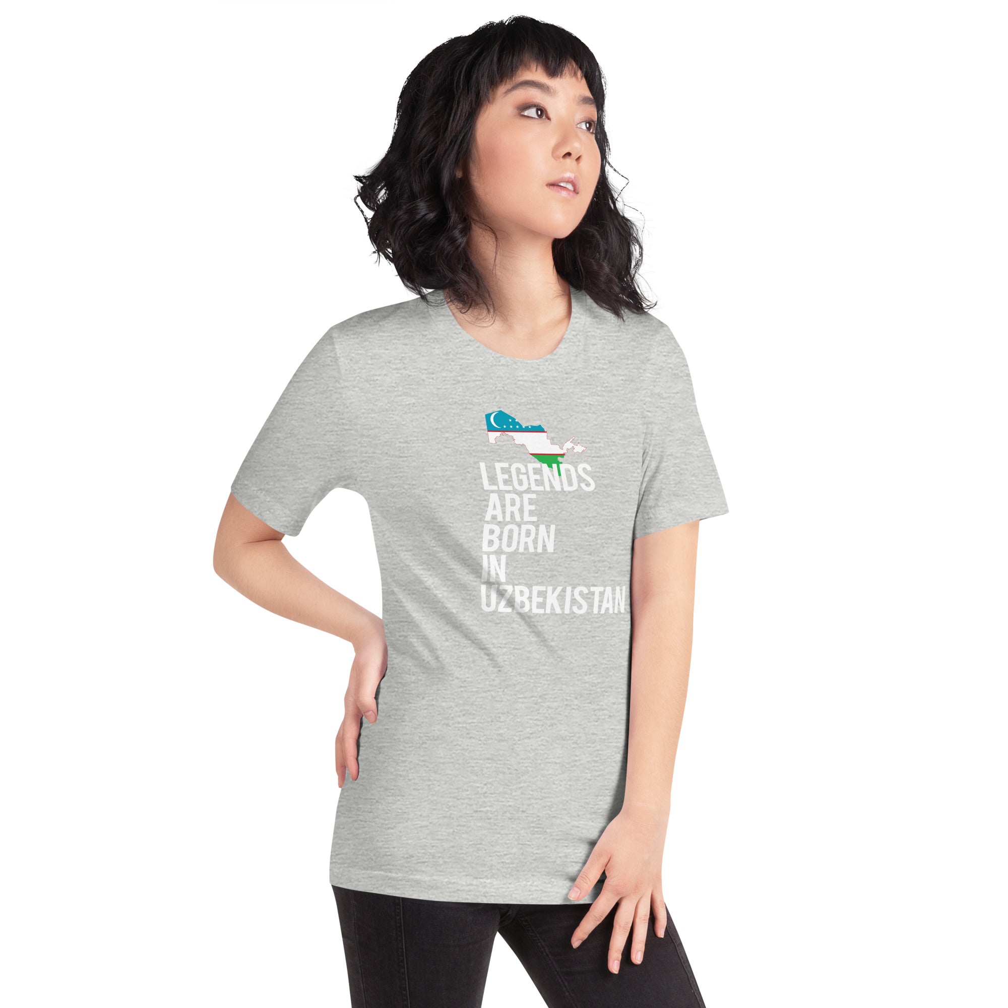 Legends are born in Uzbekistan Women's Shirt-Teelime | shirts-hoodies-mugs