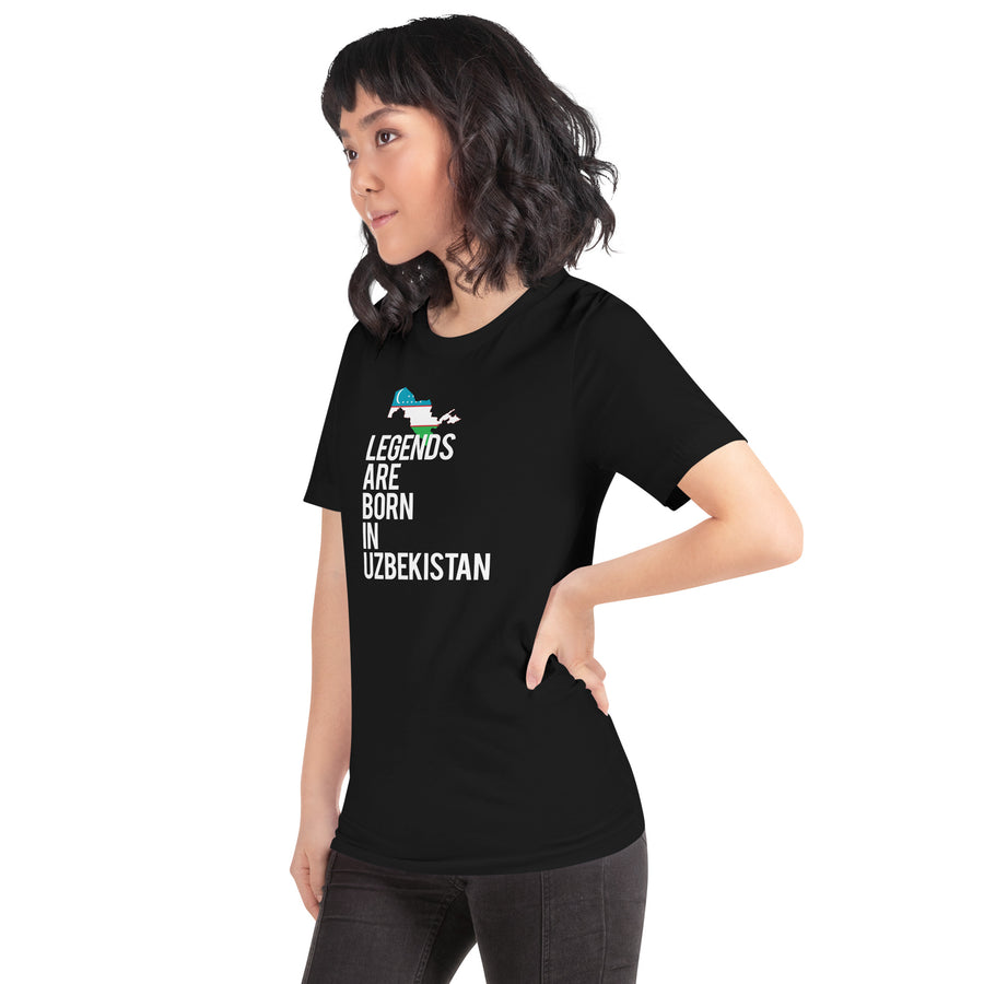 Legends are born in Uzbekistan Women's Shirt-Teelime | shirts-hoodies-mugs