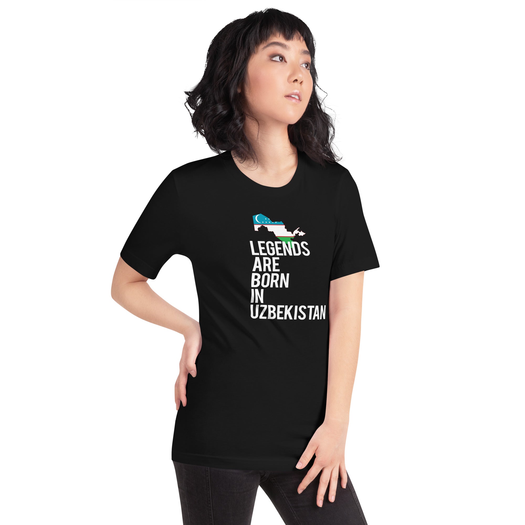 Legends are born in Uzbekistan Women's Shirt-Teelime | shirts-hoodies-mugs