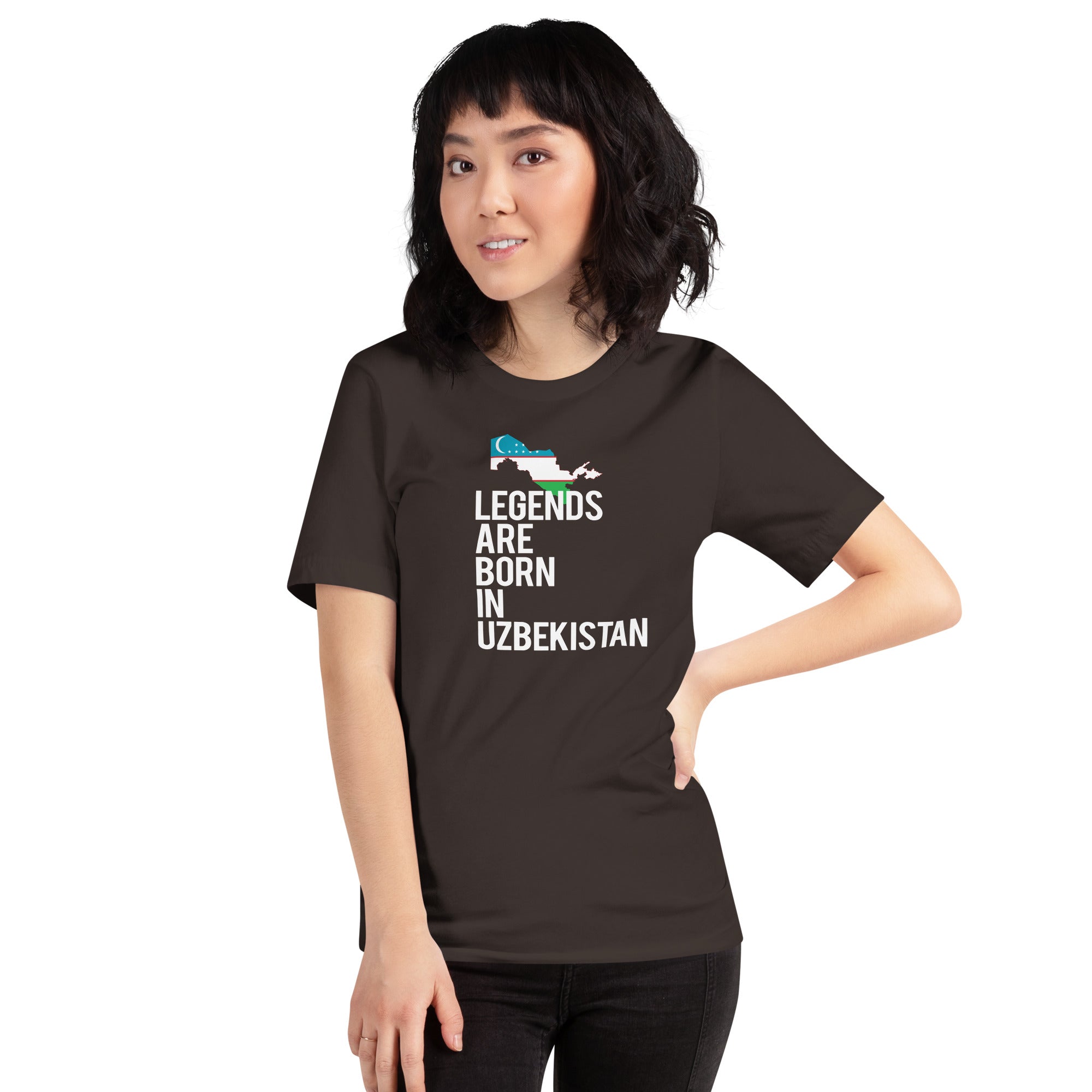 Legends are born in Uzbekistan Women's Shirt-Teelime | shirts-hoodies-mugs