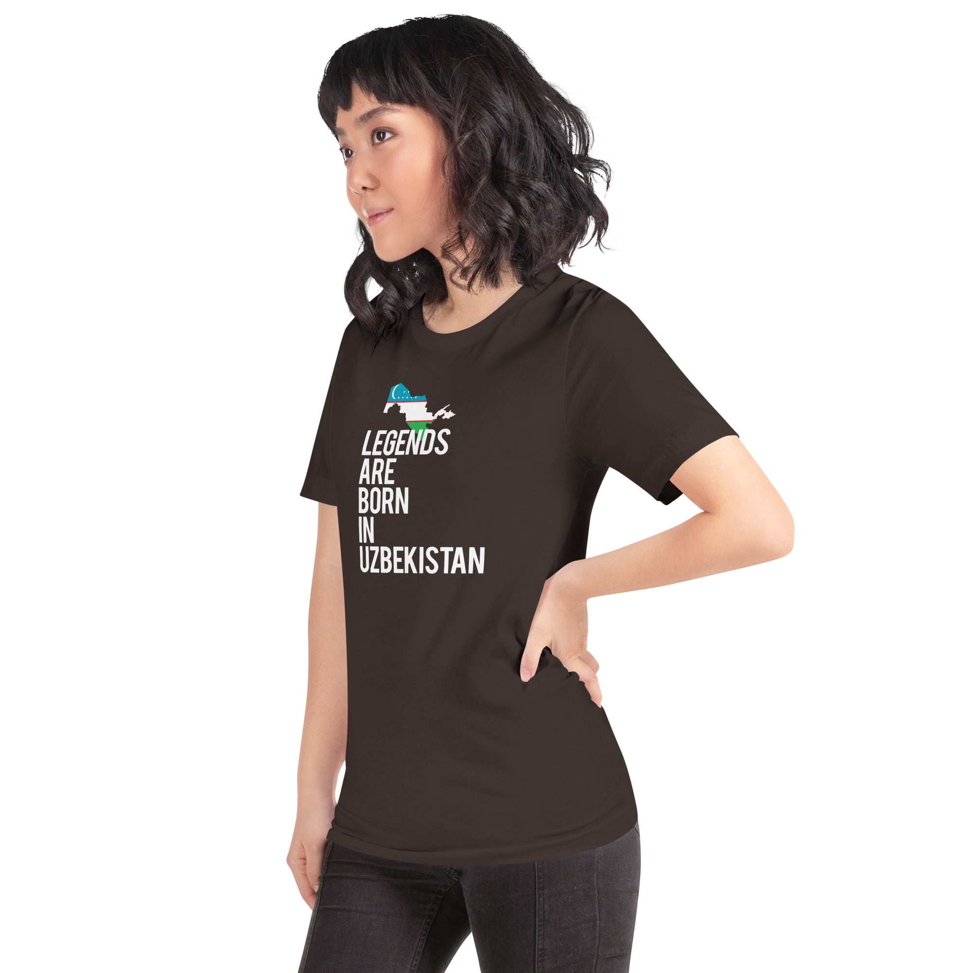 Legends are born in Uzbekistan Women's Shirt-Teelime | shirts-hoodies-mugs