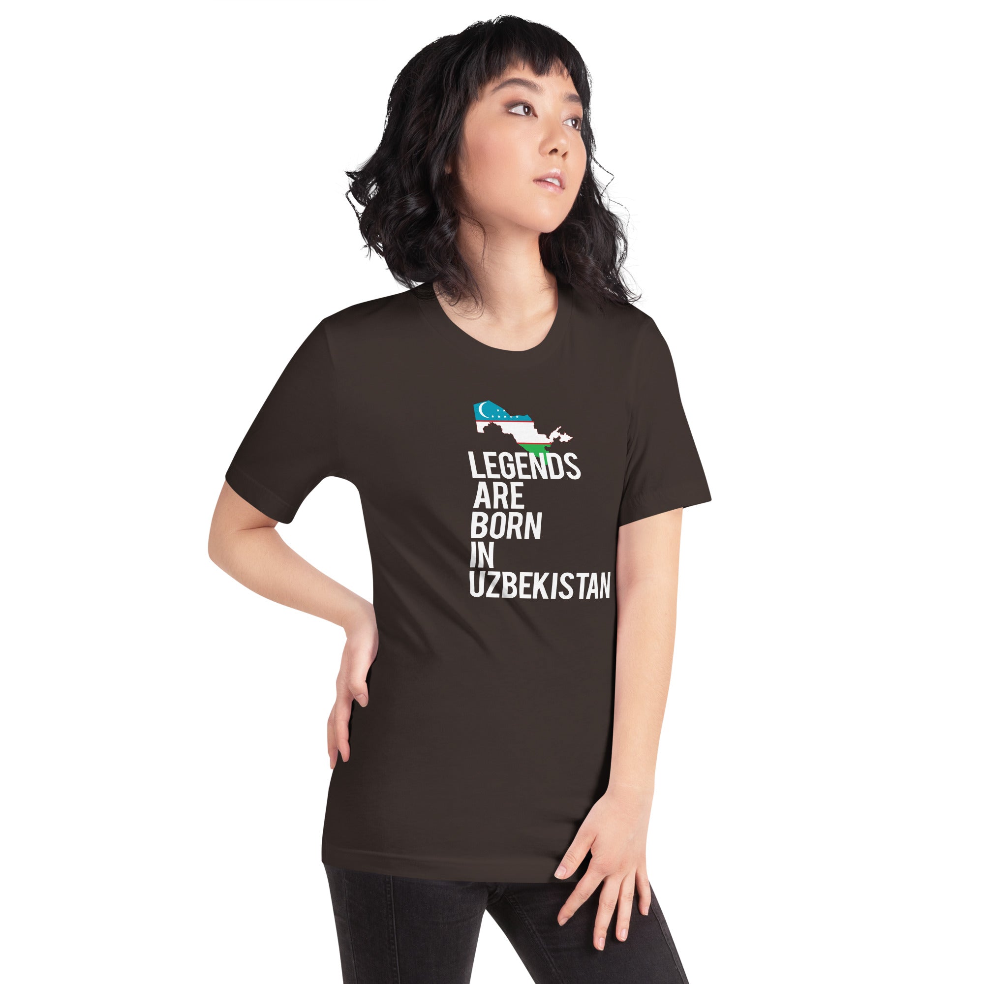 Legends are born in Uzbekistan Women's Shirt-Teelime | shirts-hoodies-mugs