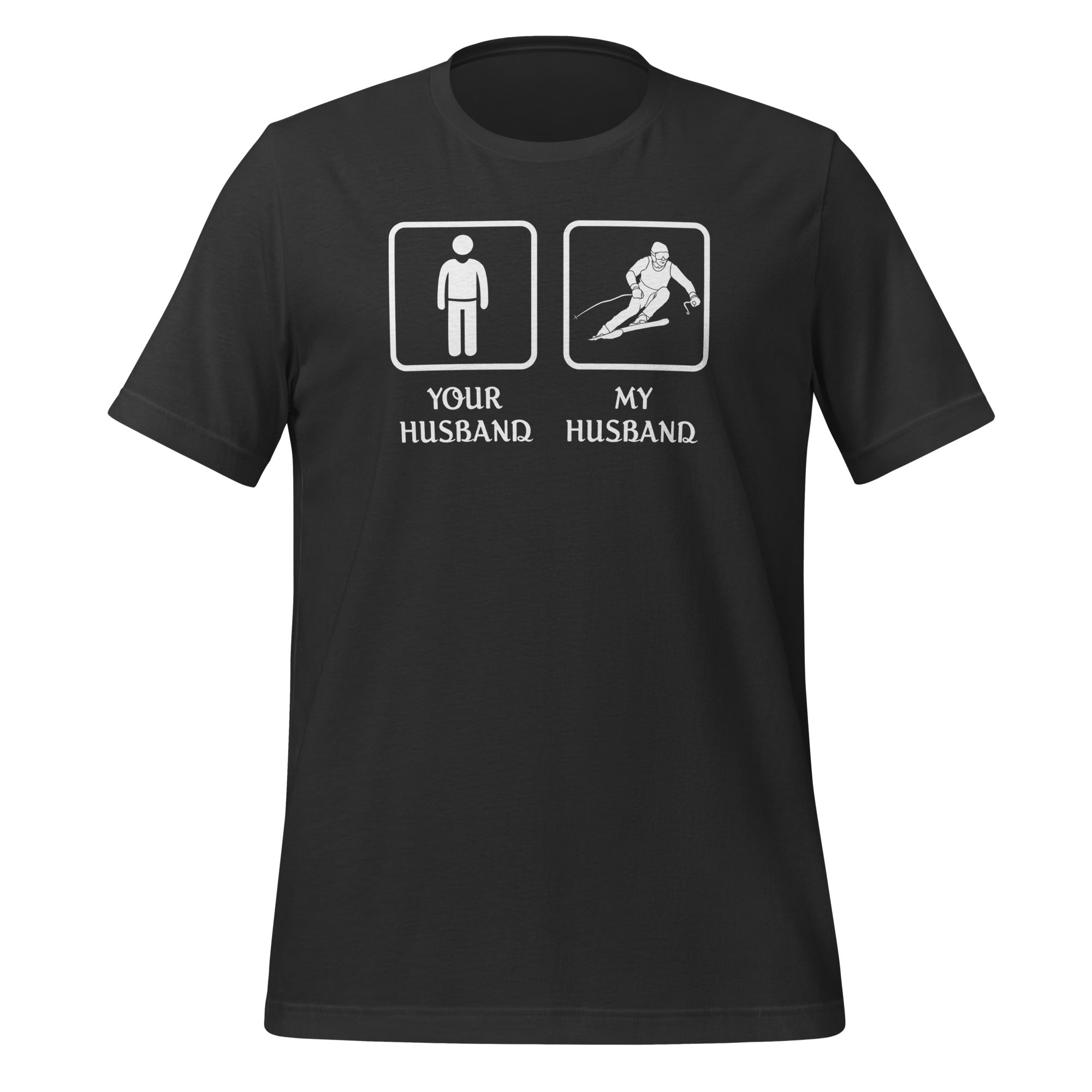 Skiing - Your husband My husband Unisex t-shirt-Teelime | shirts-hoodies-mugs