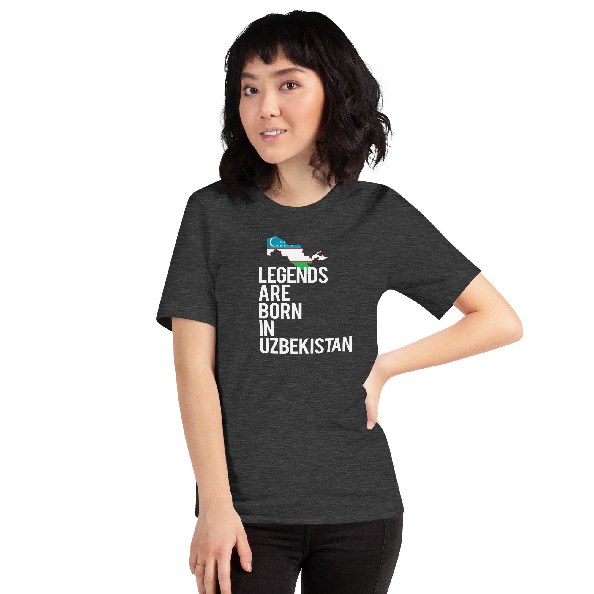 Legends are born in Uzbekistan Women's Shirt-Teelime | shirts-hoodies-mugs