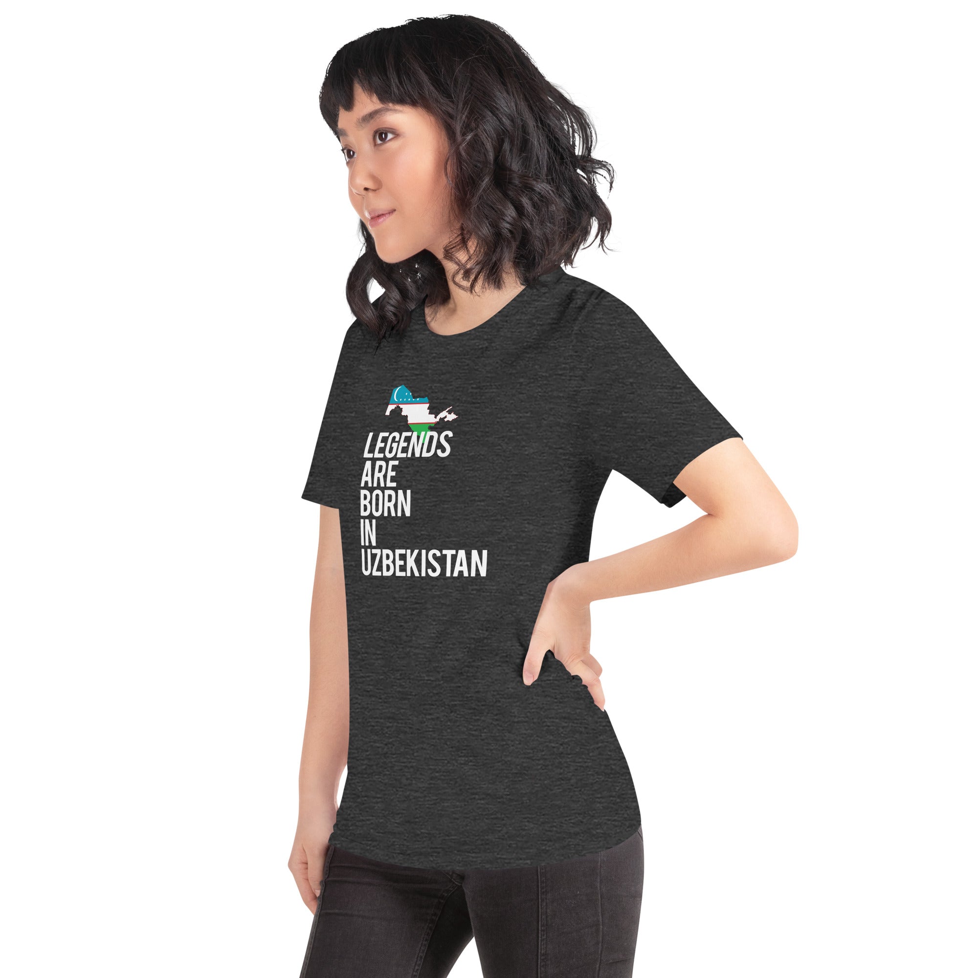 Legends are born in Uzbekistan Women's Shirt-Teelime | shirts-hoodies-mugs