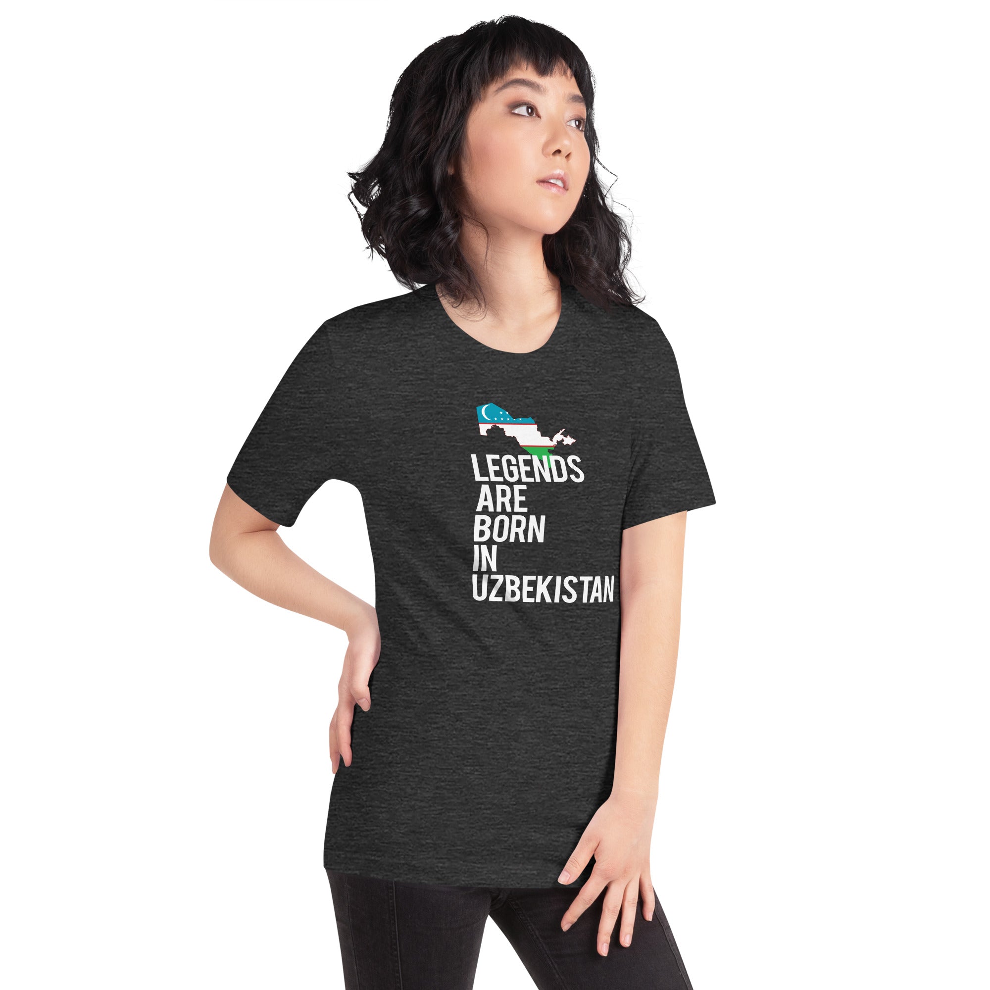Legends are born in Uzbekistan Women's Shirt-Teelime | shirts-hoodies-mugs