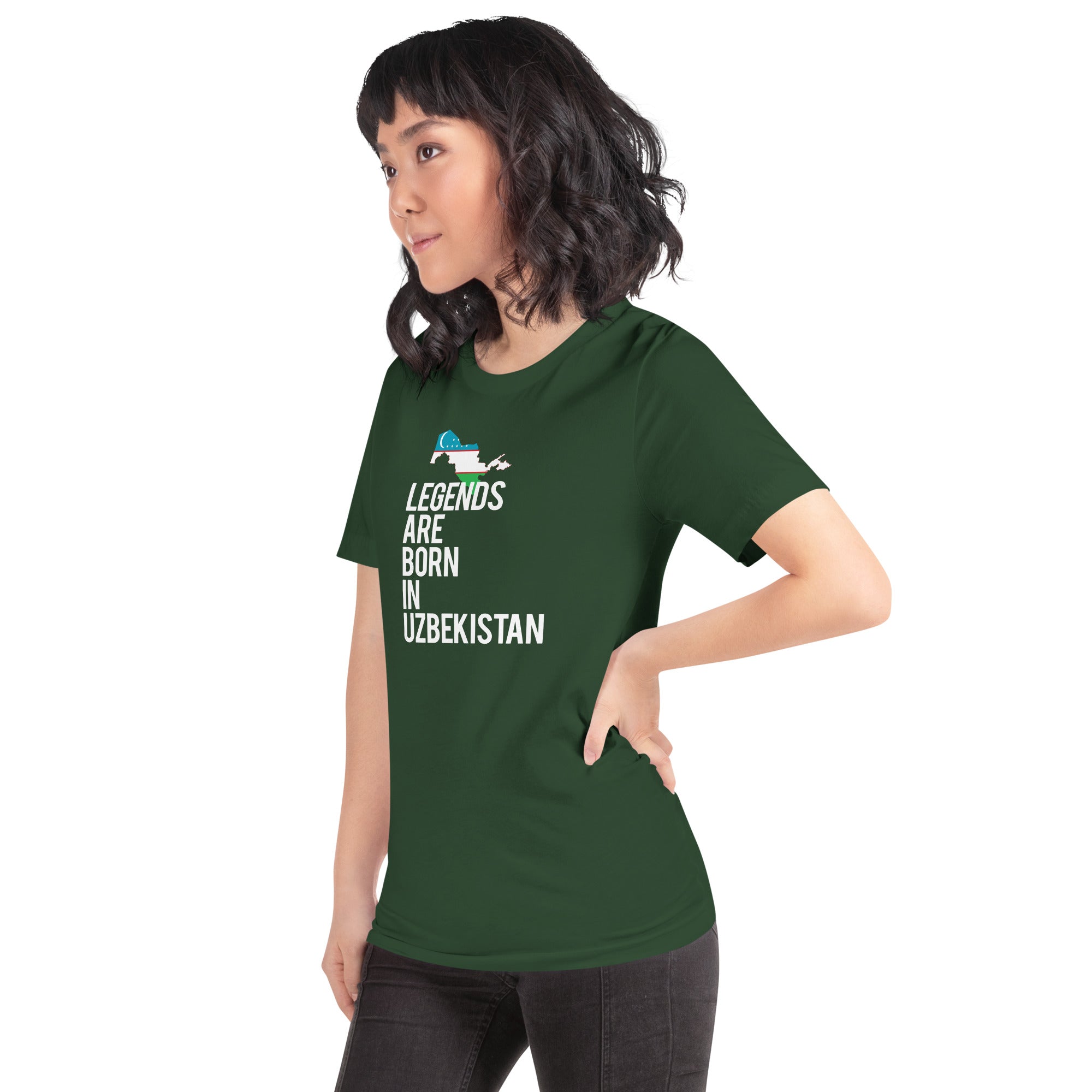 Legends are born in Uzbekistan Women's Shirt-Teelime | shirts-hoodies-mugs