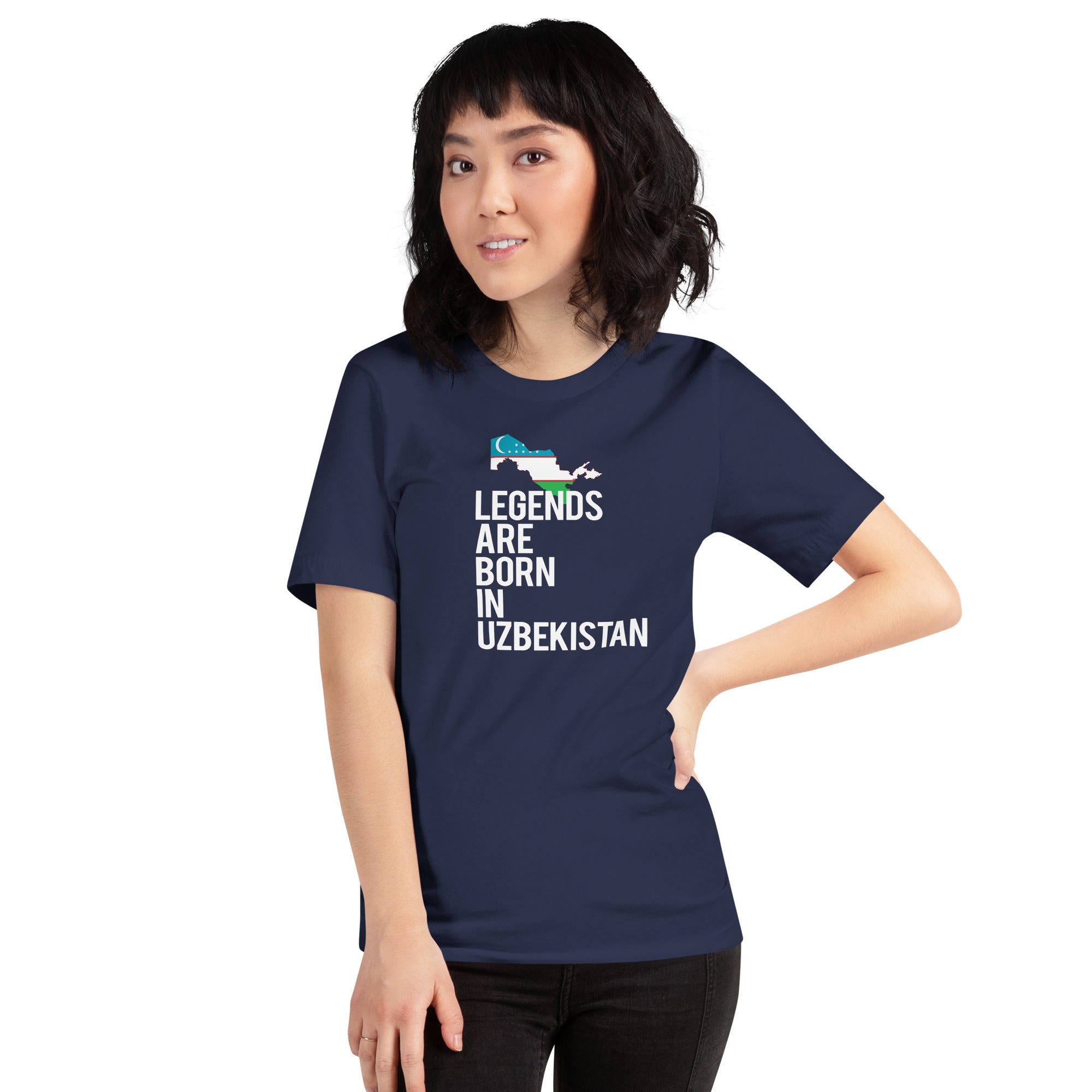 Legends are born in Uzbekistan Women's Shirt-Teelime | shirts-hoodies-mugs