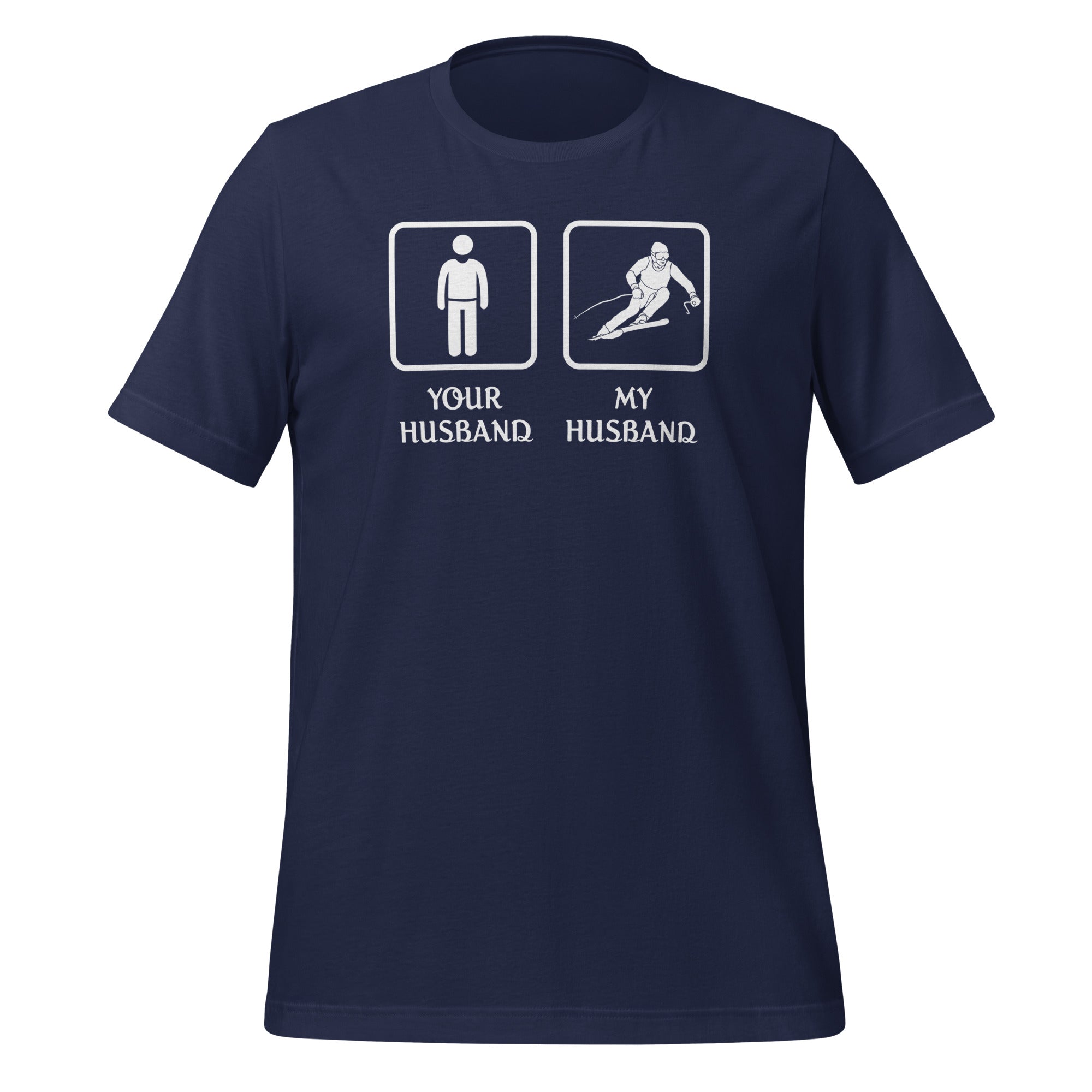 Skiing - Your husband My husband Unisex t-shirt-Teelime | shirts-hoodies-mugs