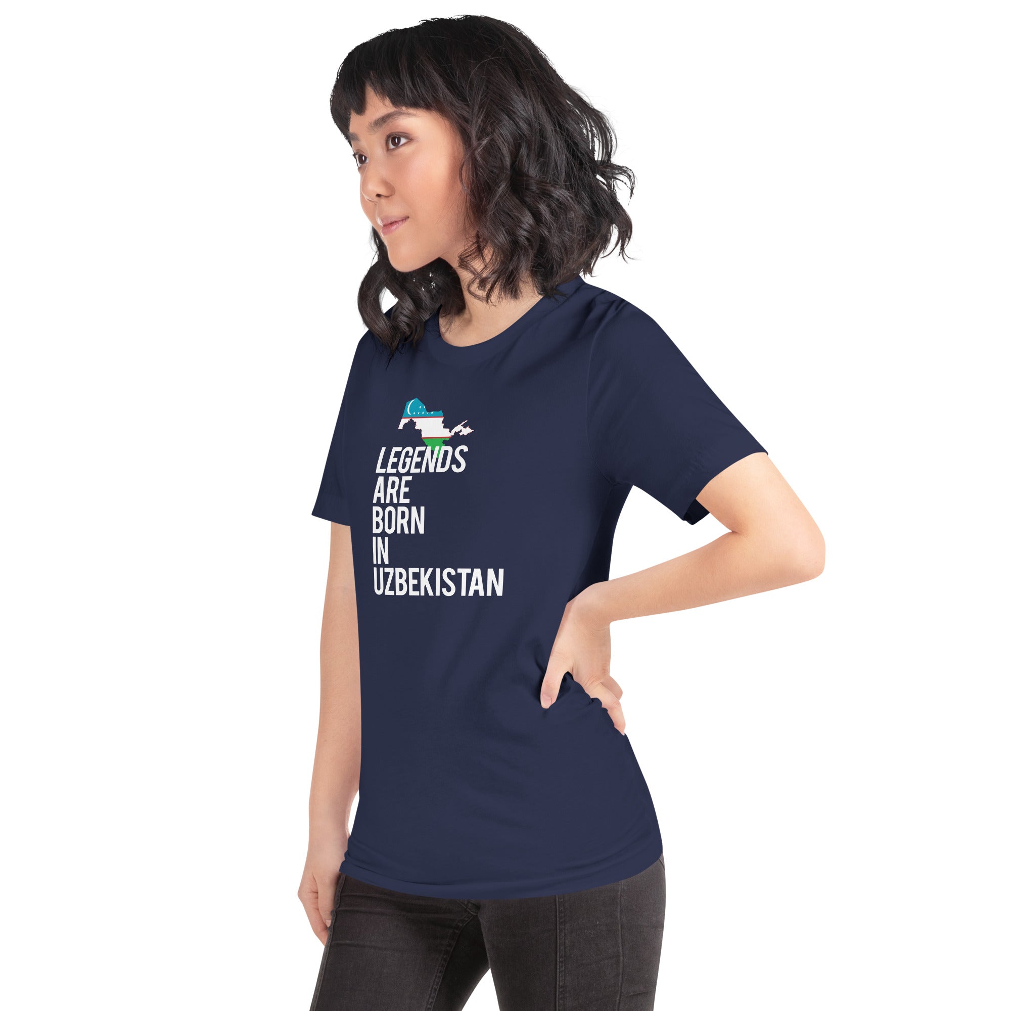 Legends are born in Uzbekistan Women's Shirt-Teelime | shirts-hoodies-mugs