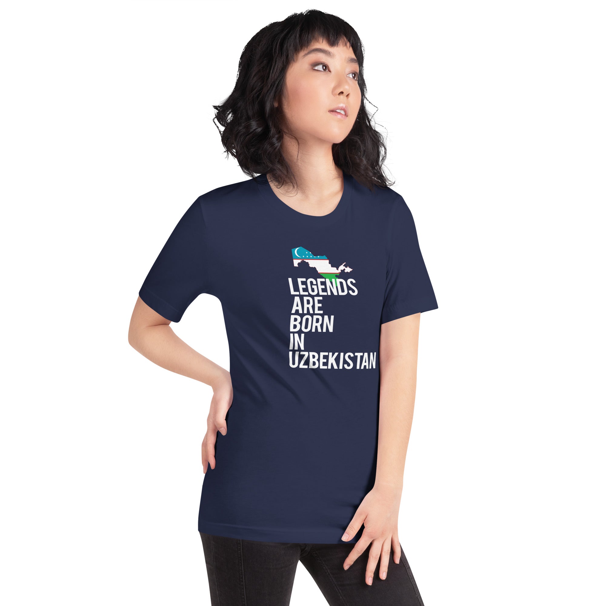 Legends are born in Uzbekistan Women's Shirt-Teelime | shirts-hoodies-mugs