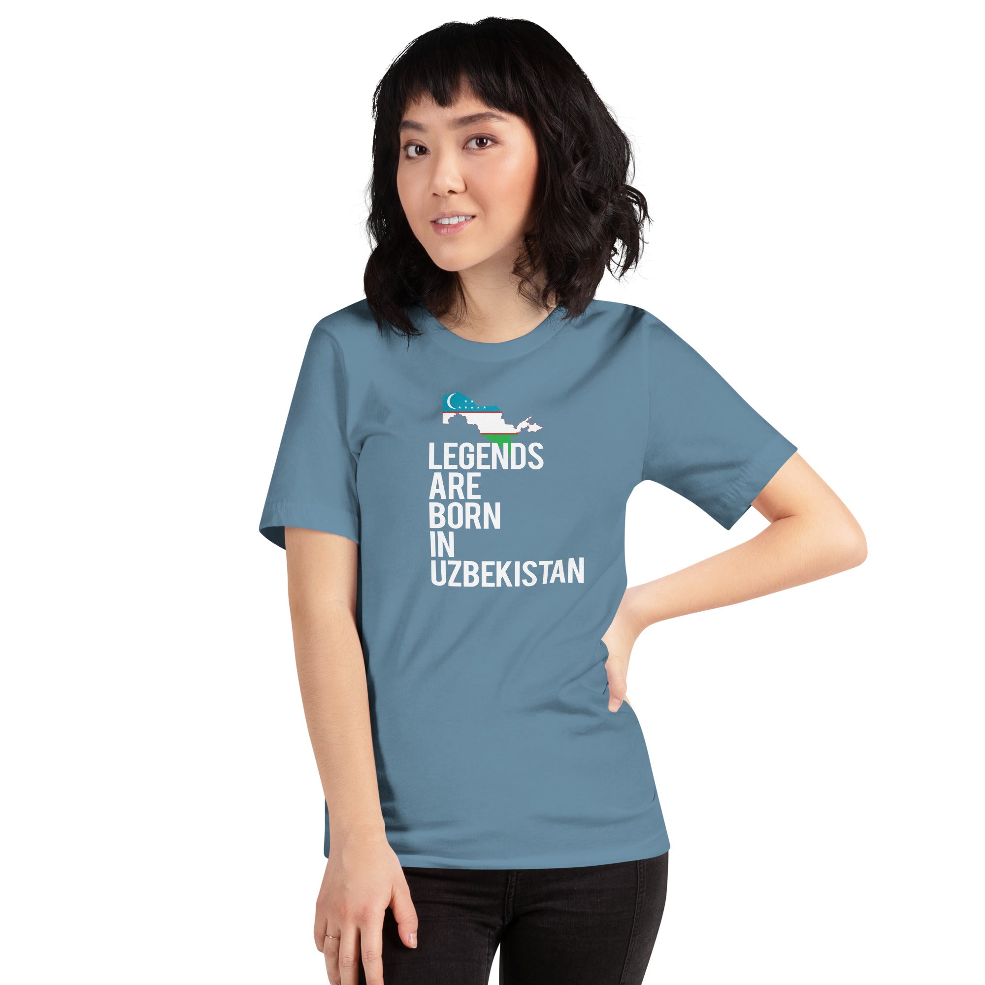 Legends are born in Uzbekistan Women's Shirt-Teelime | shirts-hoodies-mugs