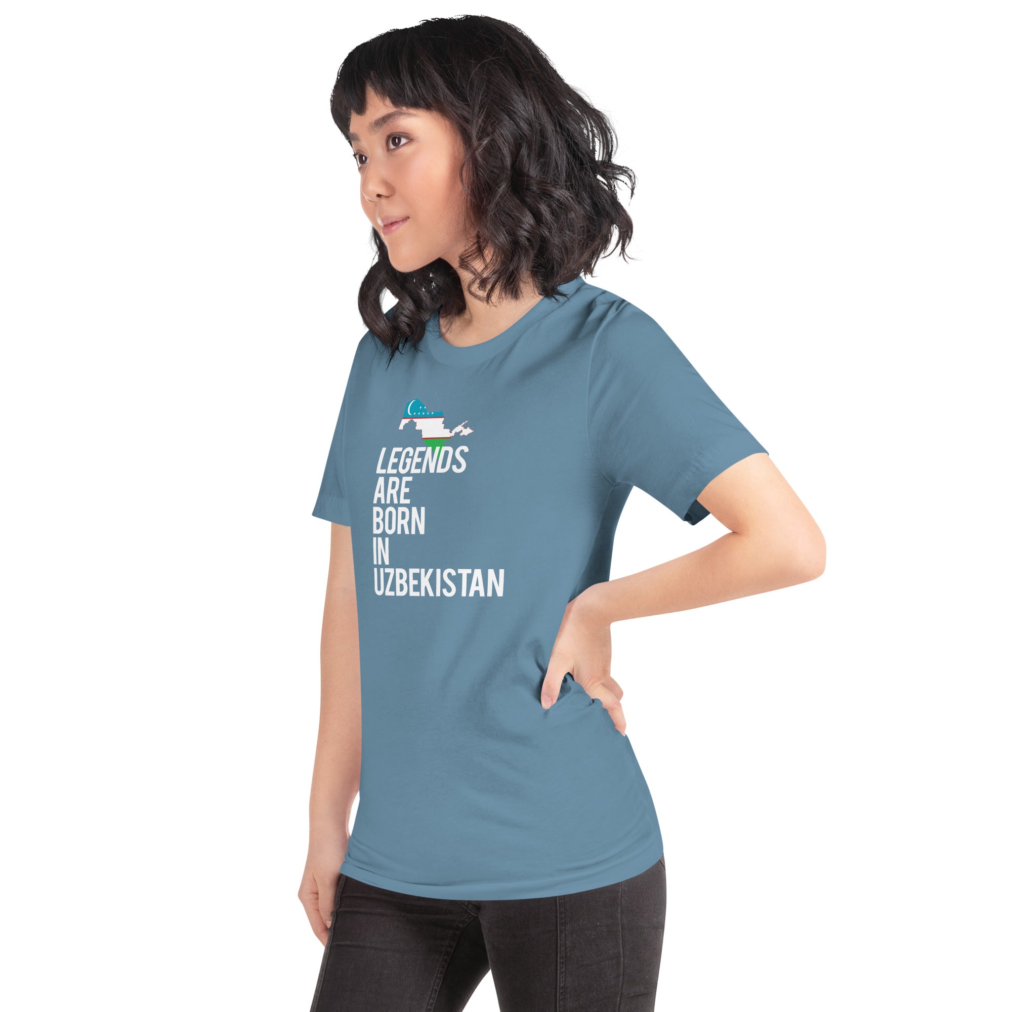 Legends are born in Uzbekistan Women's Shirt-Teelime | shirts-hoodies-mugs