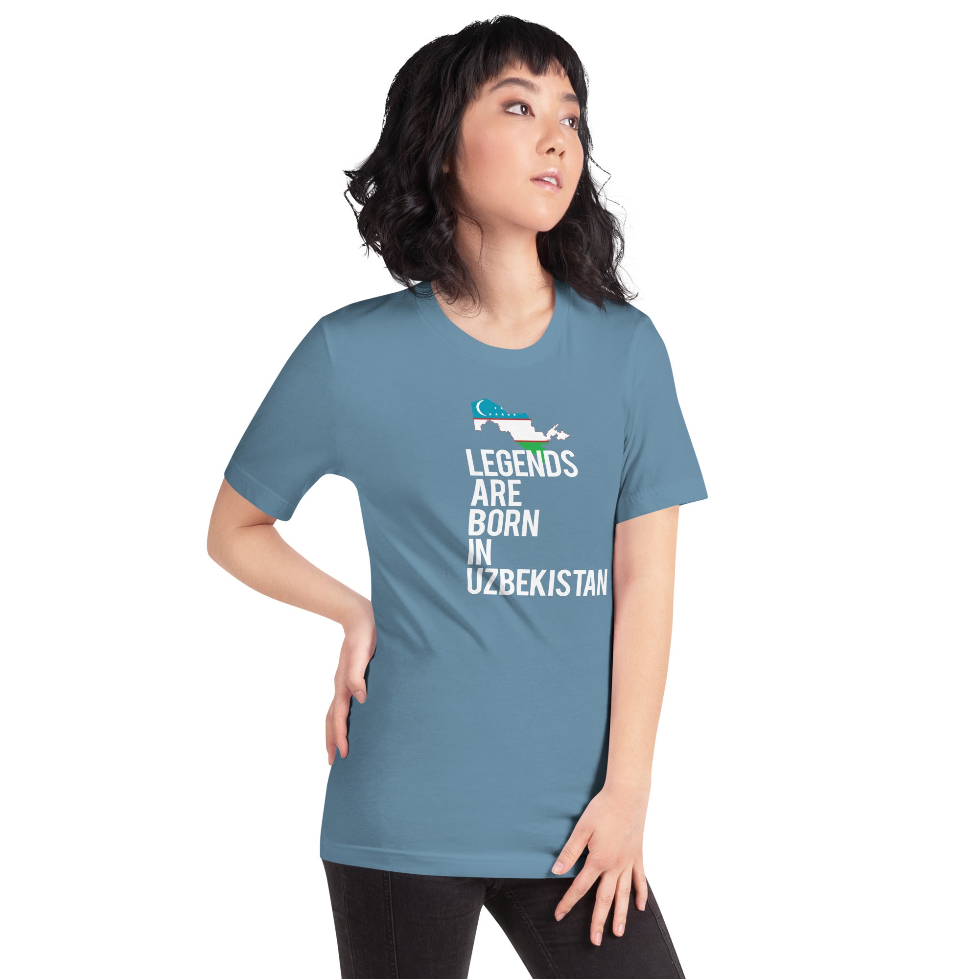 Legends are born in Uzbekistan Women's Shirt-Teelime | shirts-hoodies-mugs