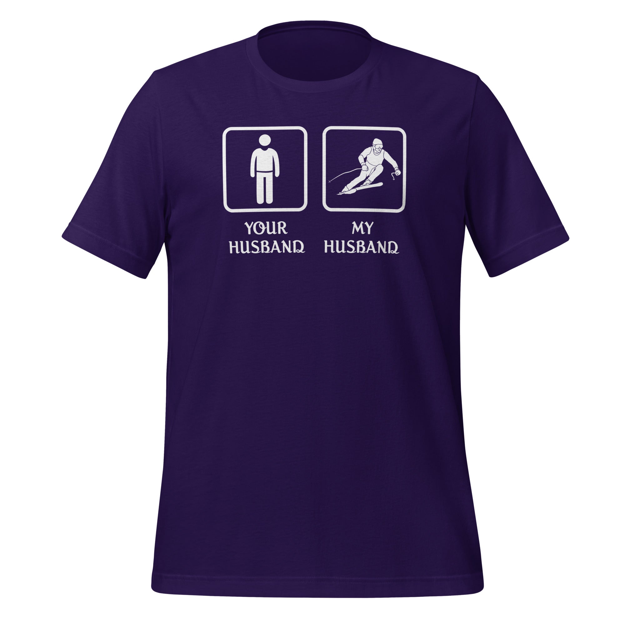 Skiing - Your husband My husband Unisex t-shirt-Teelime | shirts-hoodies-mugs