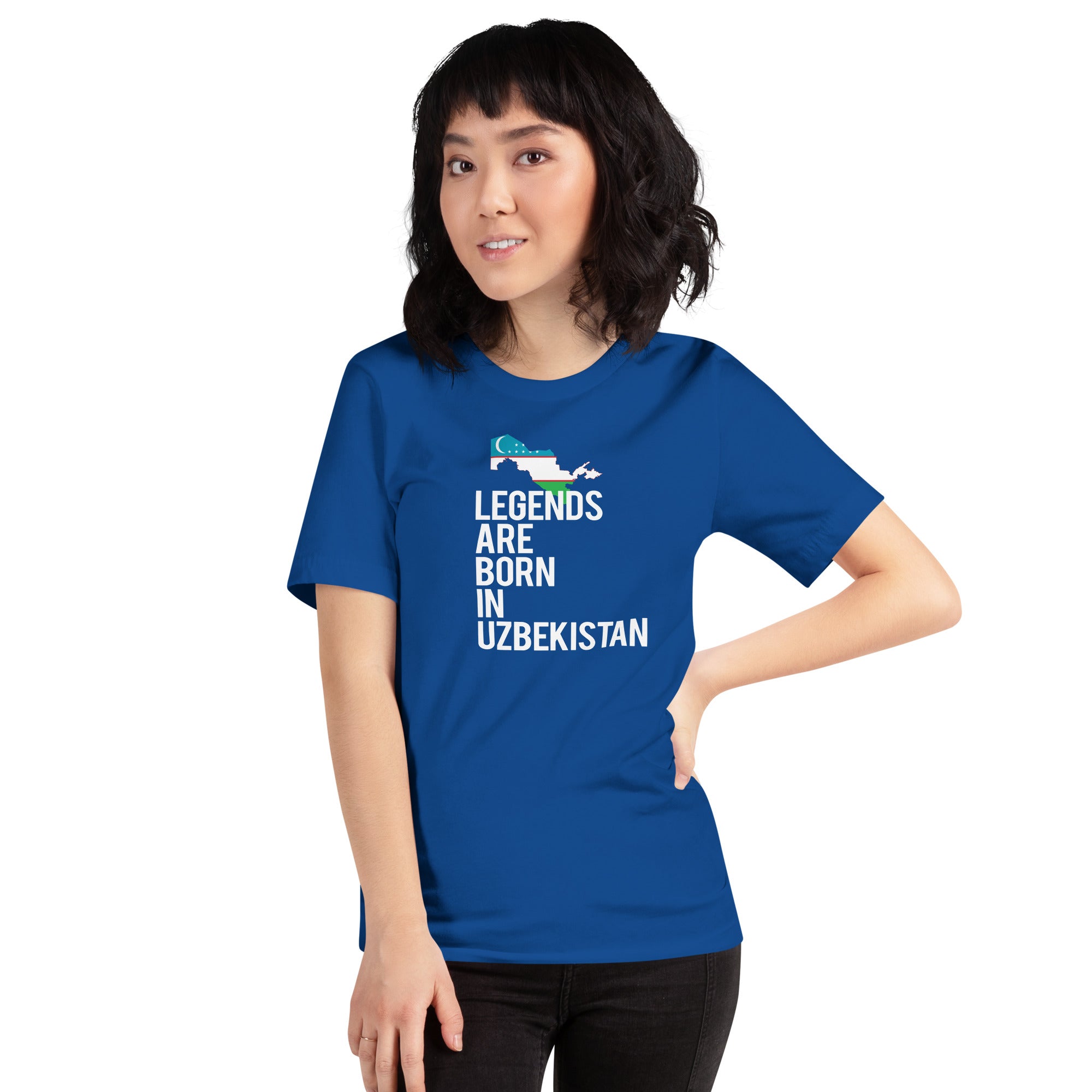Legends are born in Uzbekistan Women's Shirt-Teelime | shirts-hoodies-mugs