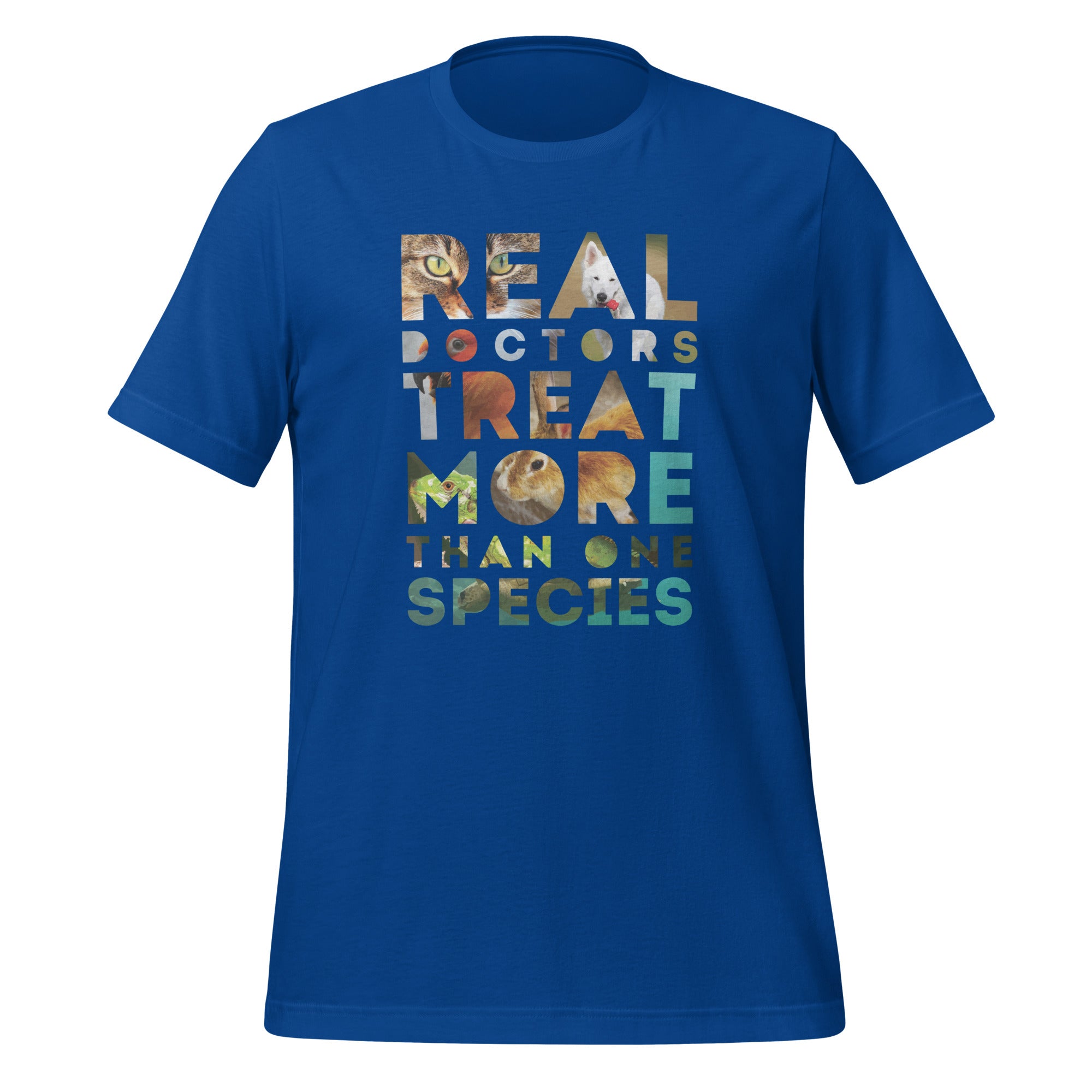 Real Doctors treat more than one species Unisex T-shirt-Teelime | shirts-hoodies-mugs