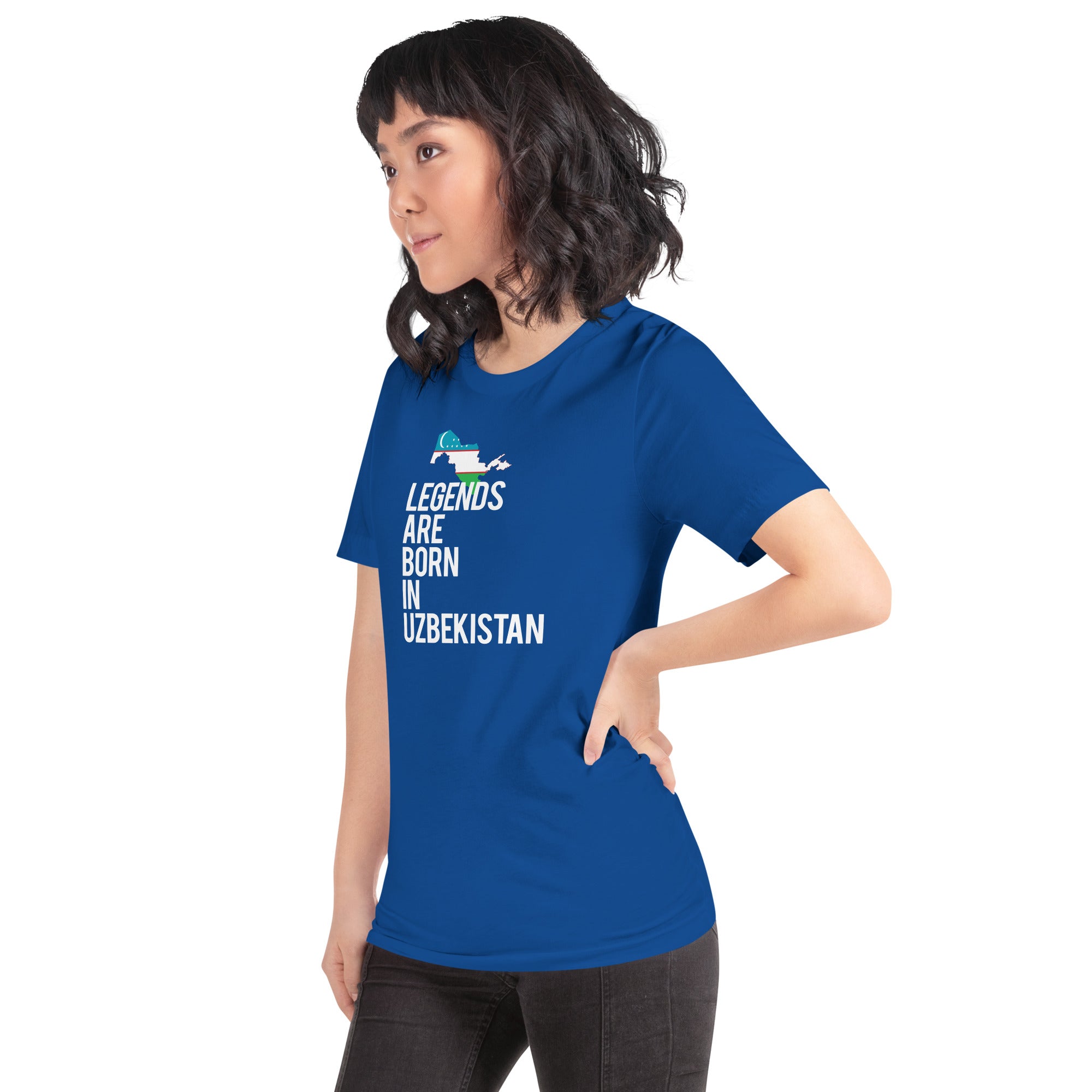 Legends are born in Uzbekistan Women's Shirt-Teelime | shirts-hoodies-mugs