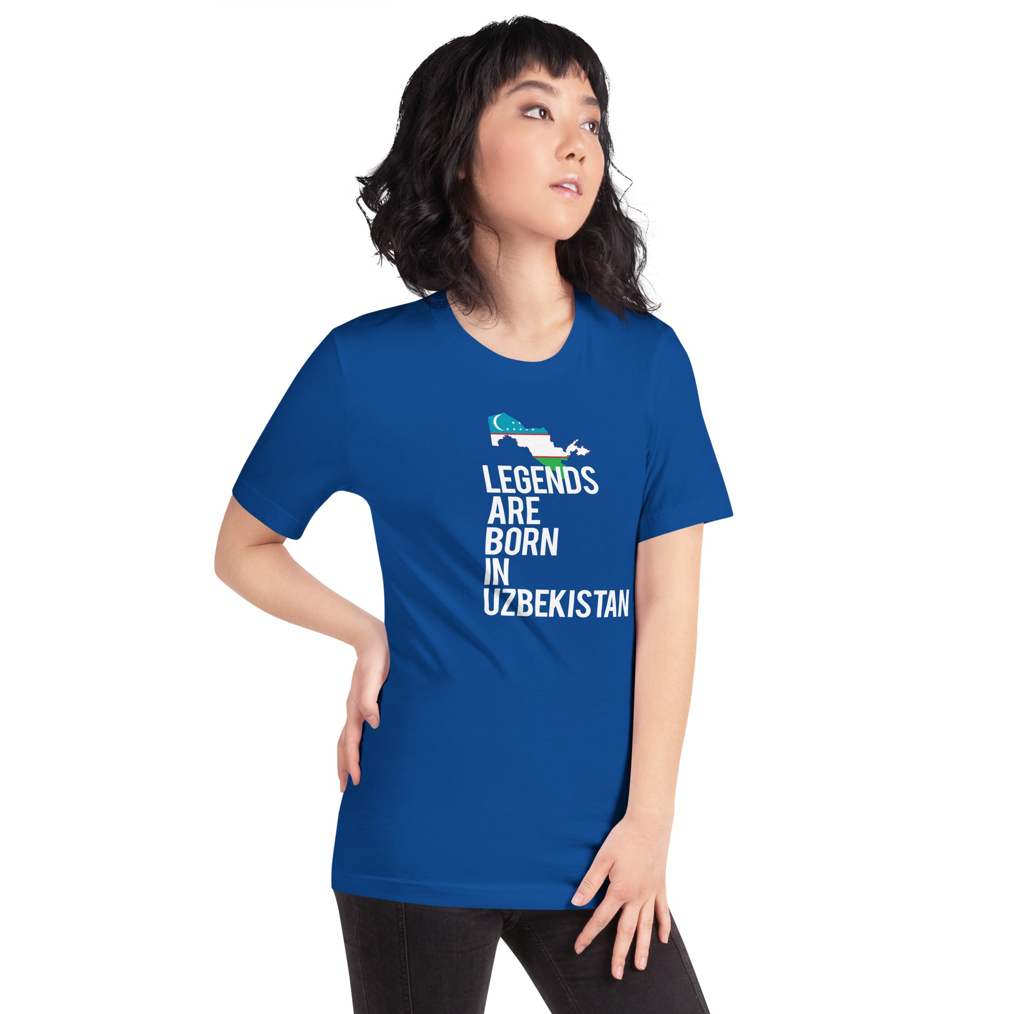 Legends are born in Uzbekistan Women's Shirt-Teelime | shirts-hoodies-mugs