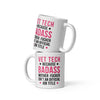 Badass Vet Tech White glossy mug-Teelime | shirts-hoodies-mugs