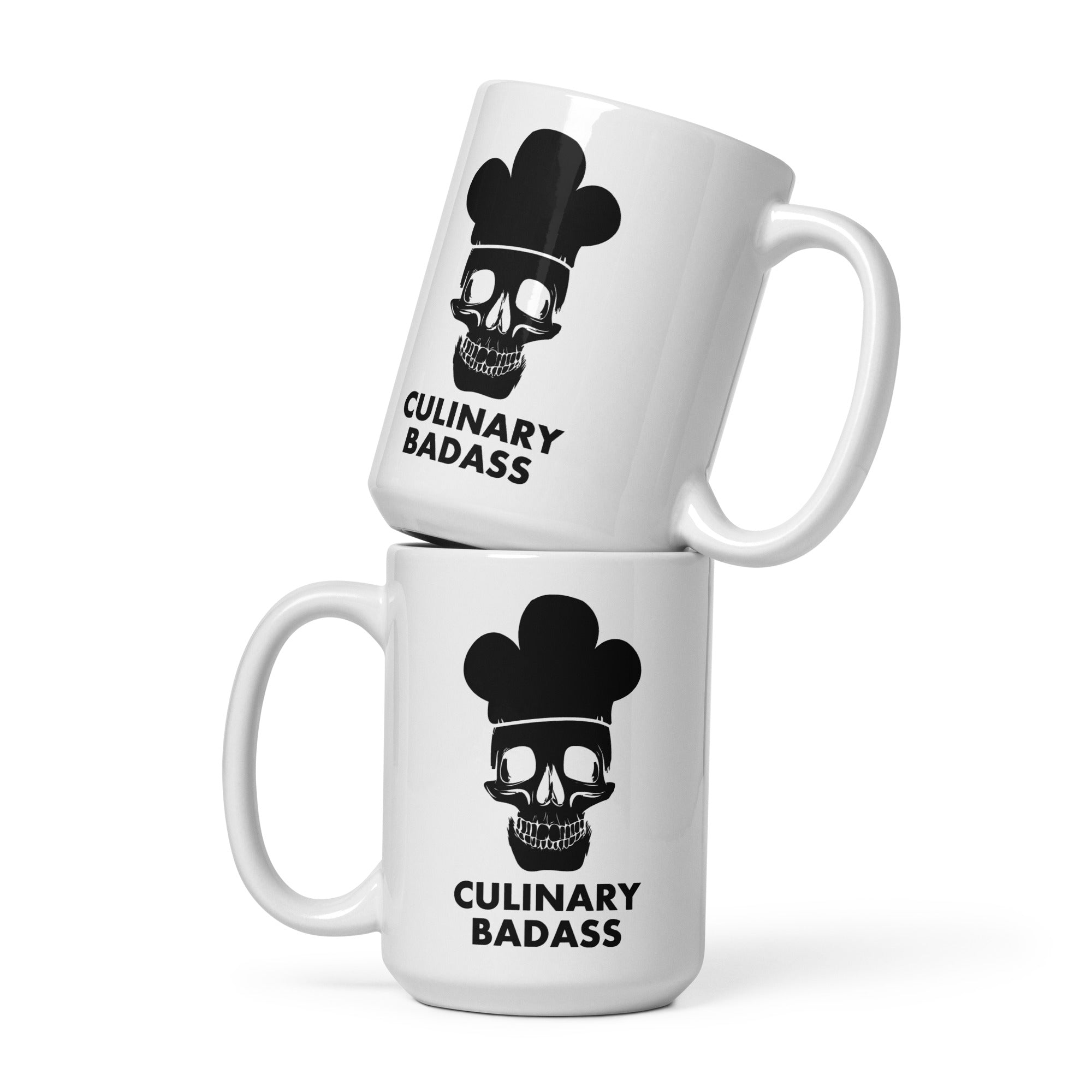 Culinary Badass White glossy mug-Teelime | shirts-hoodies-mugs