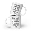 Sometimes I wonder if my Bike is thinking about me too White glossy mug-Teelime | shirts-hoodies-mugs