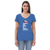 Legends are born in Czech Republic Women’s V-neck t-shirt-Teelime | shirts-hoodies-mugs