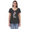 Legends are born in Czech Republic Women’s V-neck t-shirt-Teelime | shirts-hoodies-mugs