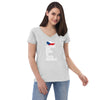 Legends are born in Czech Republic Women’s V-neck t-shirt-Teelime | shirts-hoodies-mugs