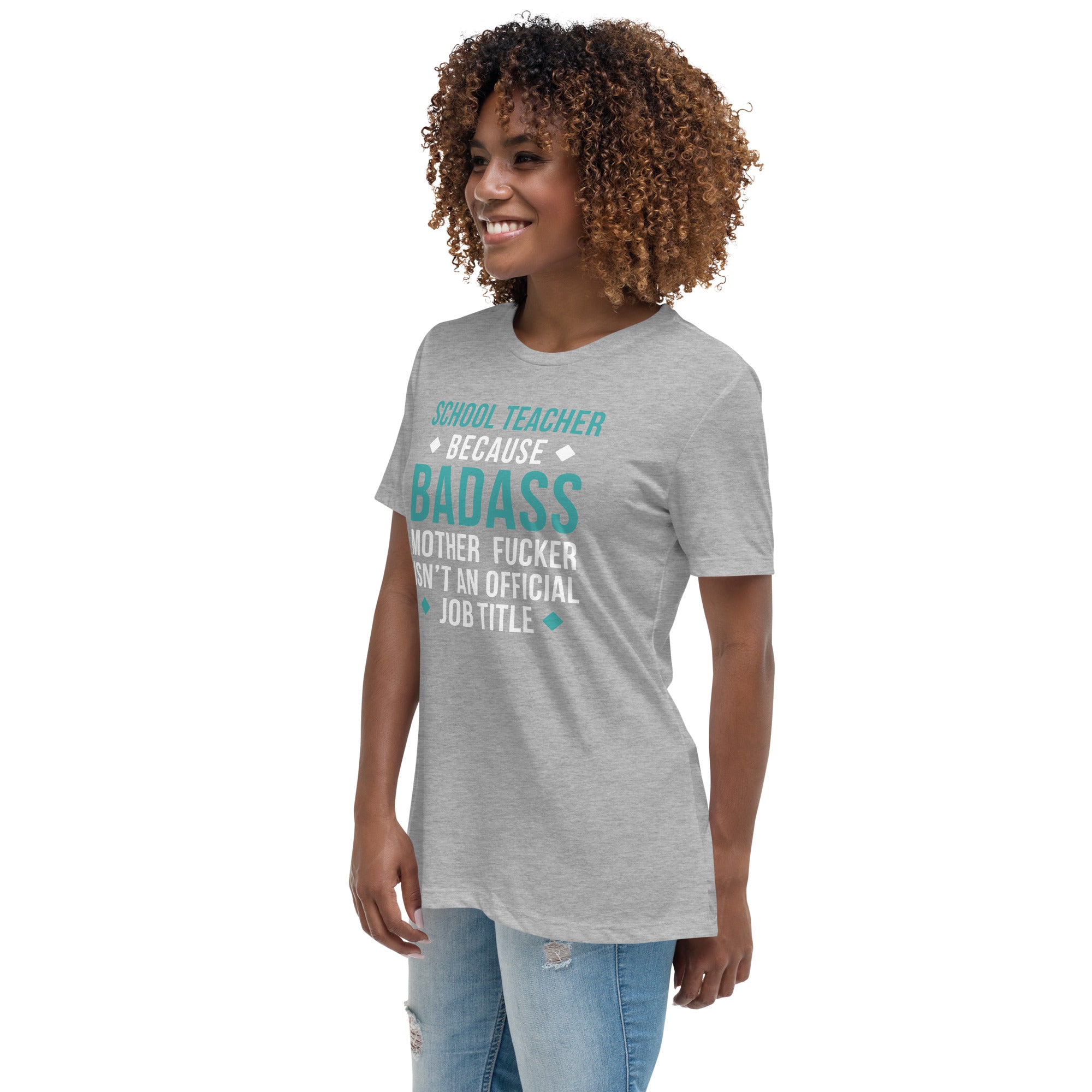 School Teacher because badass mother fucker isn't an official job title Women's Shirt-Teelime | shirts-hoodies-mugs