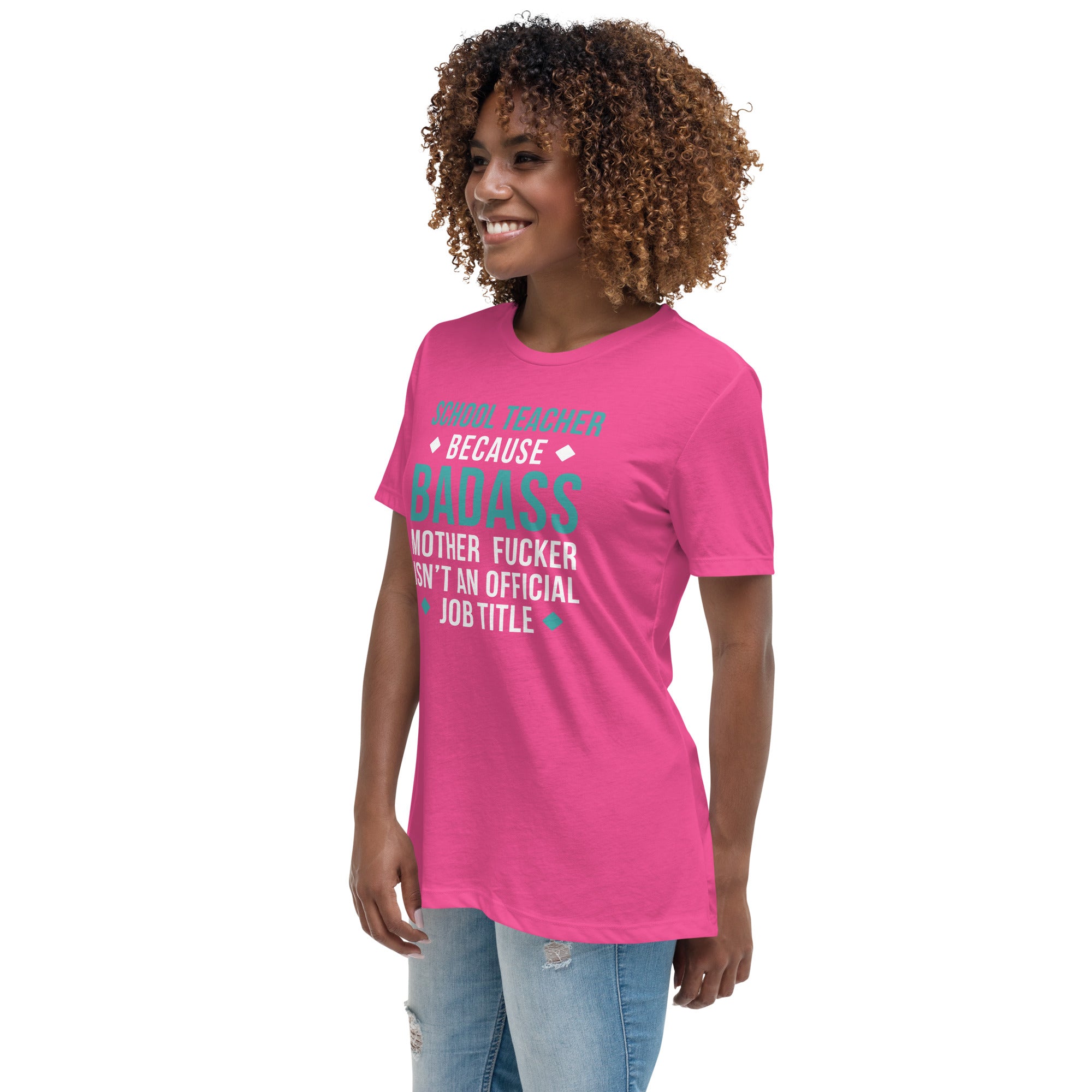 School Teacher because badass mother fucker isn't an official job title Women's Shirt-Teelime | shirts-hoodies-mugs