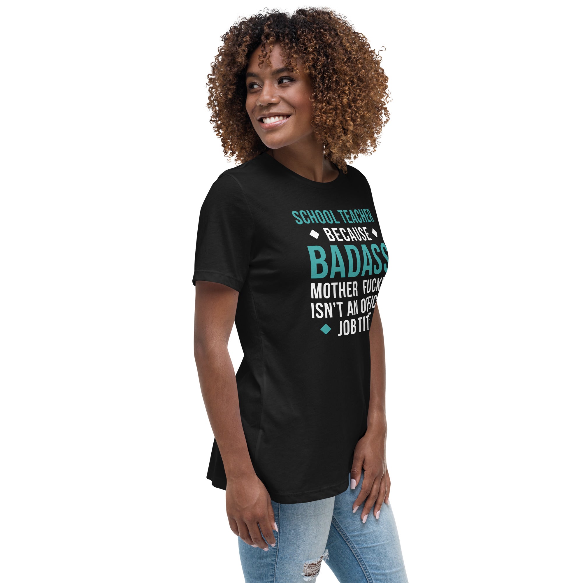 School Teacher because badass mother fucker isn't an official job title Women's Shirt-Teelime | shirts-hoodies-mugs