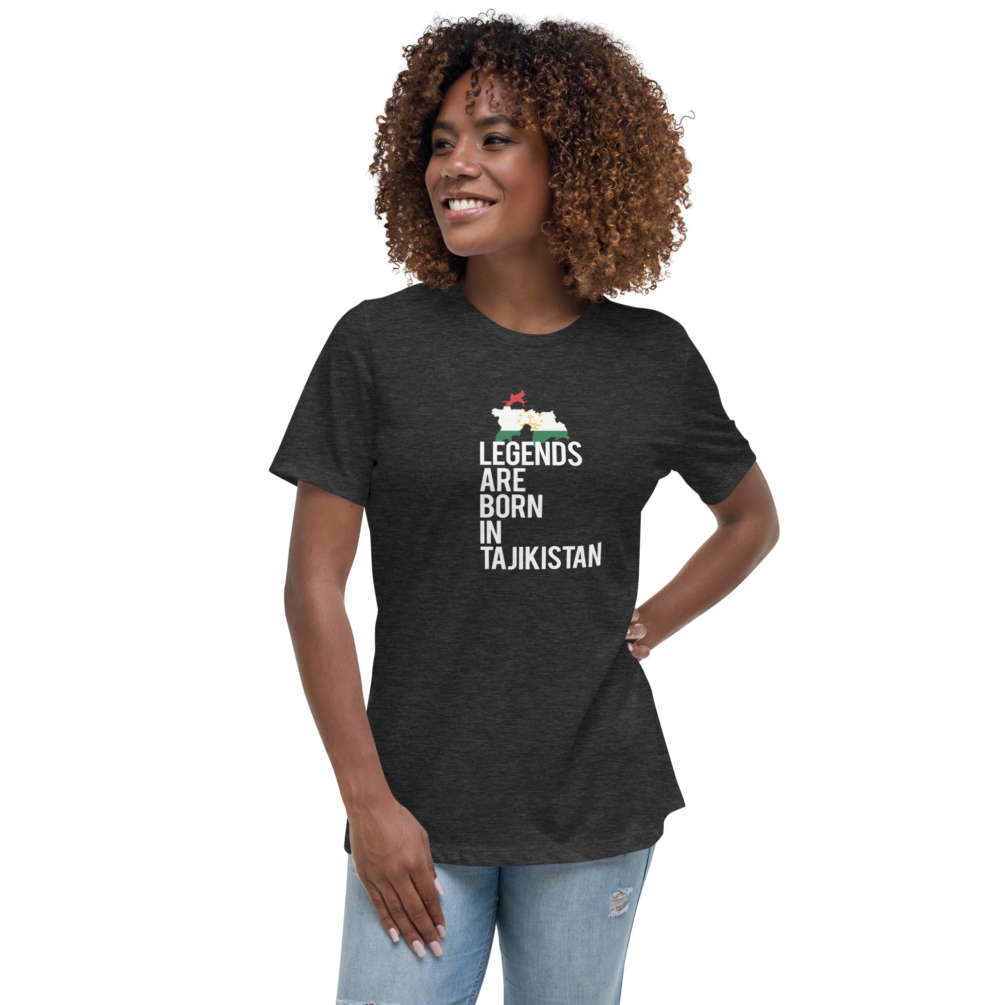 Legends are born in Tajikistan Women's T-Shirt-Teelime | shirts-hoodies-mugs