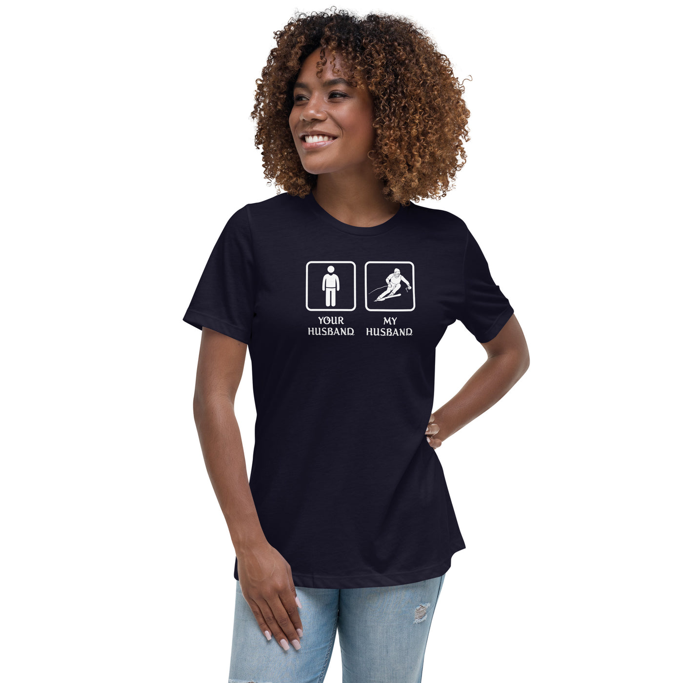 Skiing - Your husband My husband Women's T-Shirt