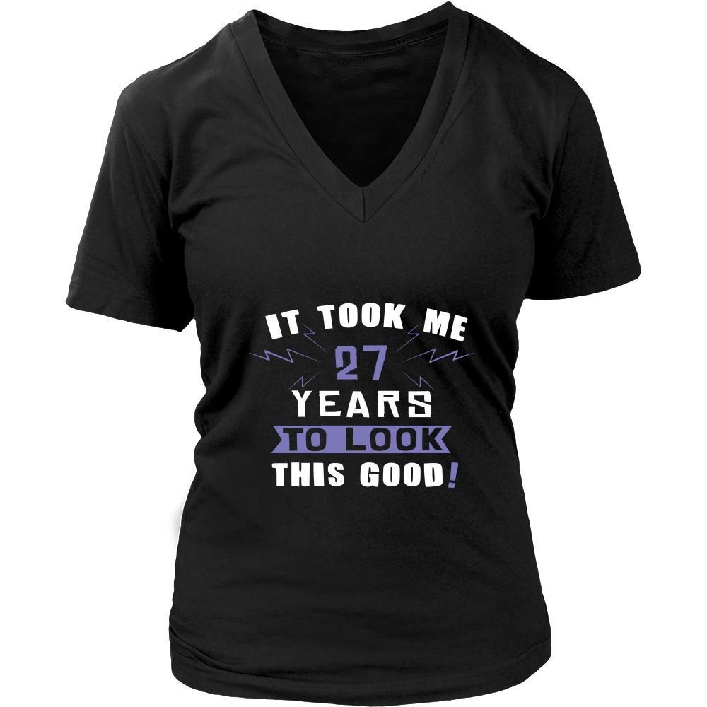 27th Birthday Shirt - It took me 27 years to look this good - Funny Gift-T-shirt-Teelime | shirts-hoodies-mugs