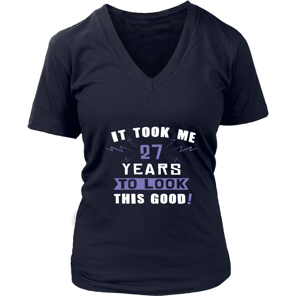 27th Birthday Shirt - It took me 27 years to look this good - Funny Gift-T-shirt-Teelime | shirts-hoodies-mugs