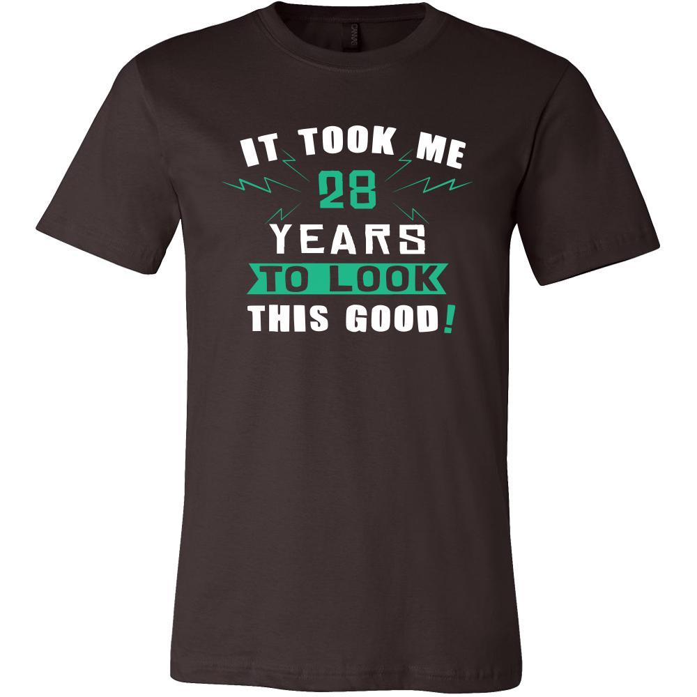 28th Birthday Shirt - It took me 28 years to look this good - Funny Gift-T-shirt-Teelime | shirts-hoodies-mugs
