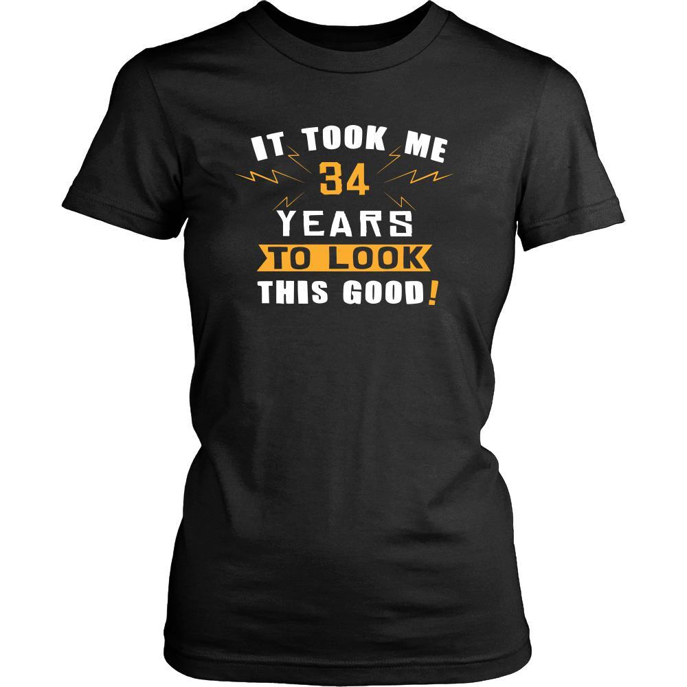 34th Birthday Shirt - It took me 34 years to look this good - Funny Gift-T-shirt-Teelime | shirts-hoodies-mugs