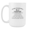 5 Reasons to sleep with BJJ Fighter mug - BJJ Coffee Cup (15oz) White-Drinkware-Teelime | shirts-hoodies-mugs