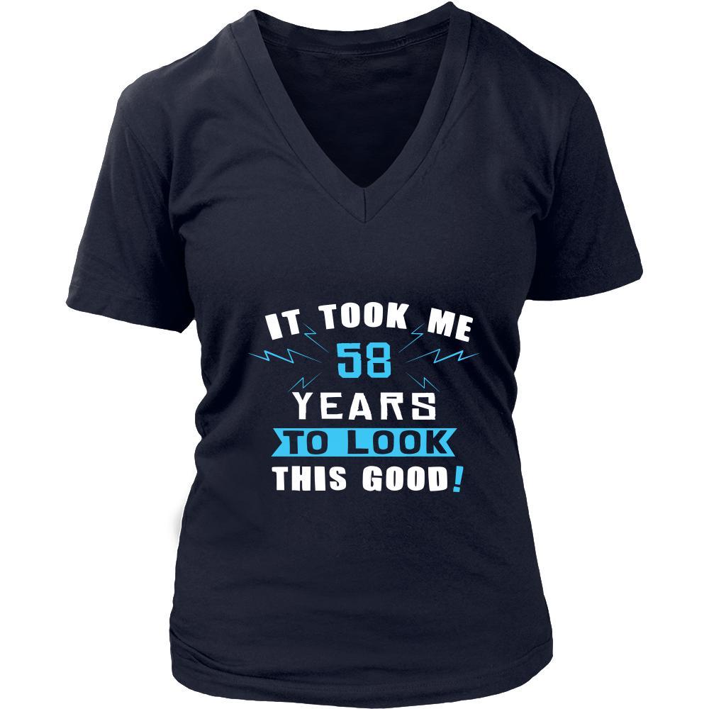 58th Birthday Shirt - It took me 58 years to look this good - Funny Gift-T-shirt-Teelime | shirts-hoodies-mugs