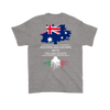 ITALIAN T SHIRT - AUSTRALIAN GROWN WITH ITALIAN ROOTS Design on the back-T-shirt-Teelime | shirts-hoodies-mugs