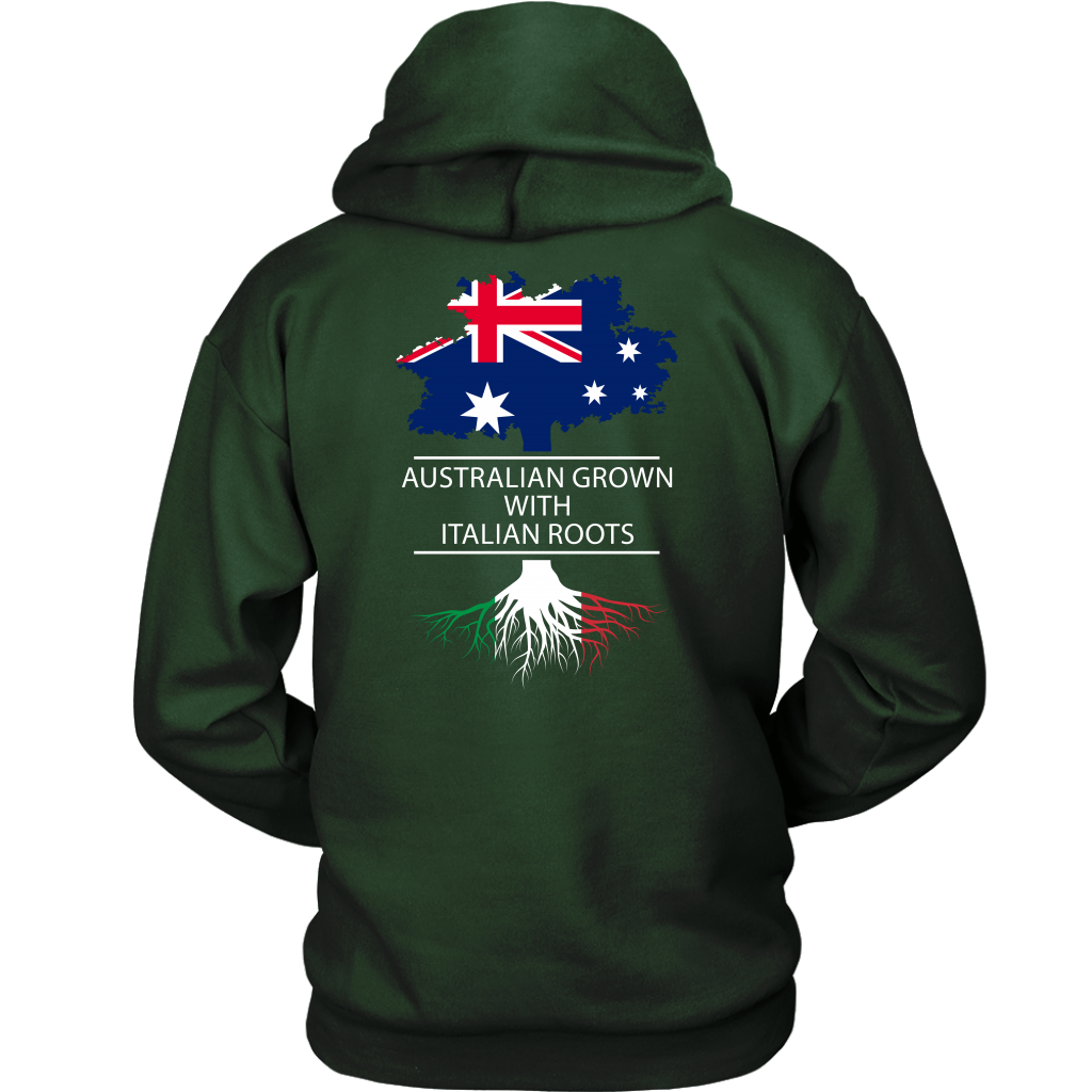 ITALIAN T SHIRT - AUSTRALIAN GROWN WITH ITALIAN ROOTS Design on the back-T-shirt-Teelime | shirts-hoodies-mugs