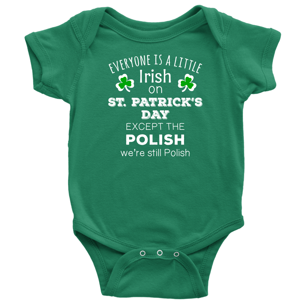EVERYONE'S A LITTLE IRISH EXCEPT THE POLISH WE ARE STILL POLISH - KIDS-T-shirt-Teelime | shirts-hoodies-mugs