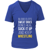 Wrestling T Shirt- Blood clots Sweat Dries Bones Heal Suck it up and keep-T-shirt-Teelime | shirts-hoodies-mugs