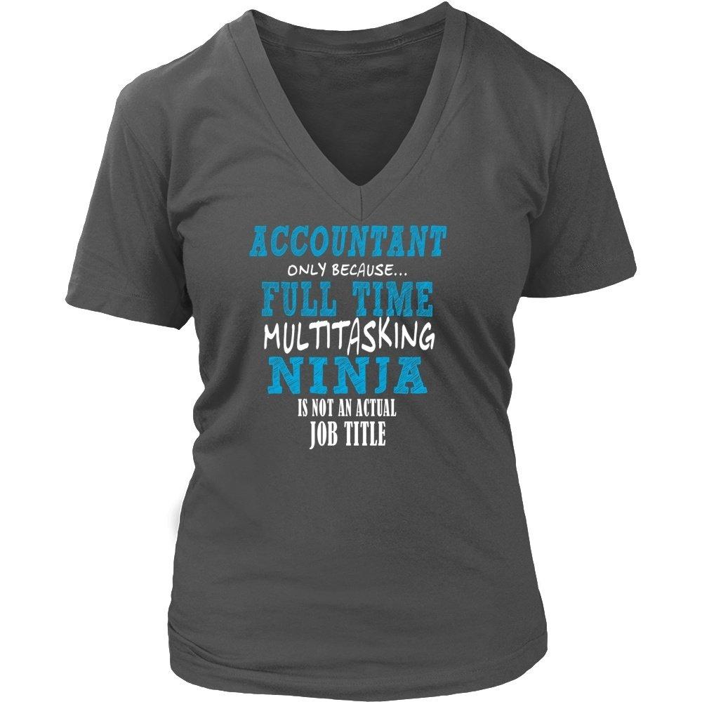 Accountant Funny T Shirt - Multitasking ninja-T-shirt-Teelime | shirts-hoodies-mugs
