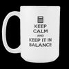 Accountant mug - Keep Calm and keep it in balance-Drinkware-Teelime | shirts-hoodies-mugs