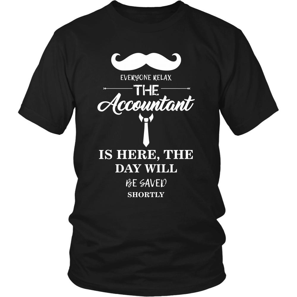 Accountant Shirt - Everyone relax the Accountant is here, the day will be save shortly - Profession Gift-T-shirt-Teelime | shirts-hoodies-mugs